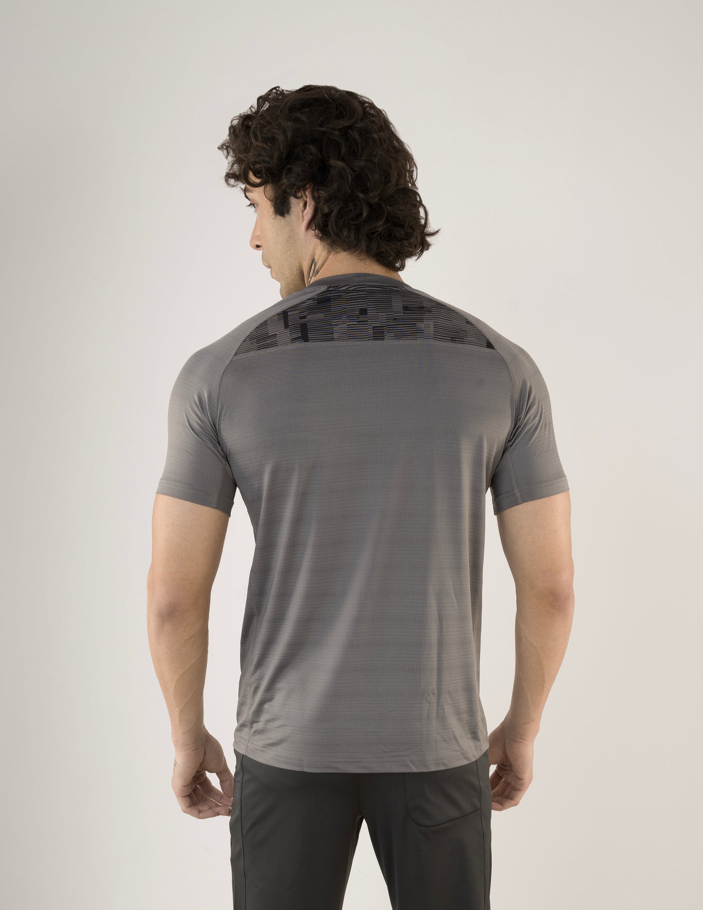 SELECT 5160 DRY-FIT ROUND NECK T-SHIRT DARK GREY