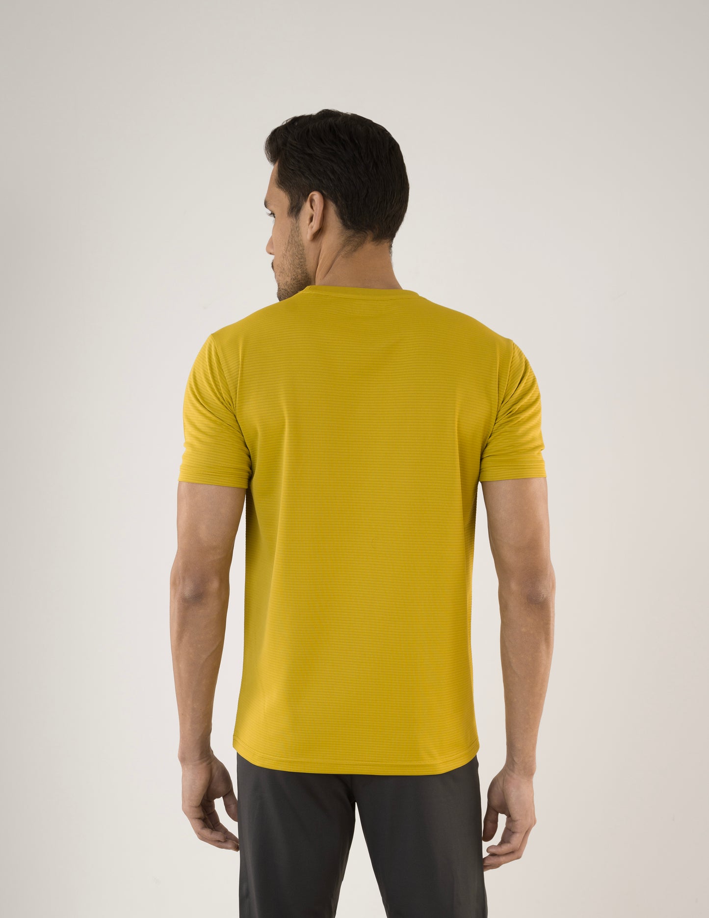 SELECT 4145 MICRO POLYSTER ROUND NECK MUSTARD T-SHIRT