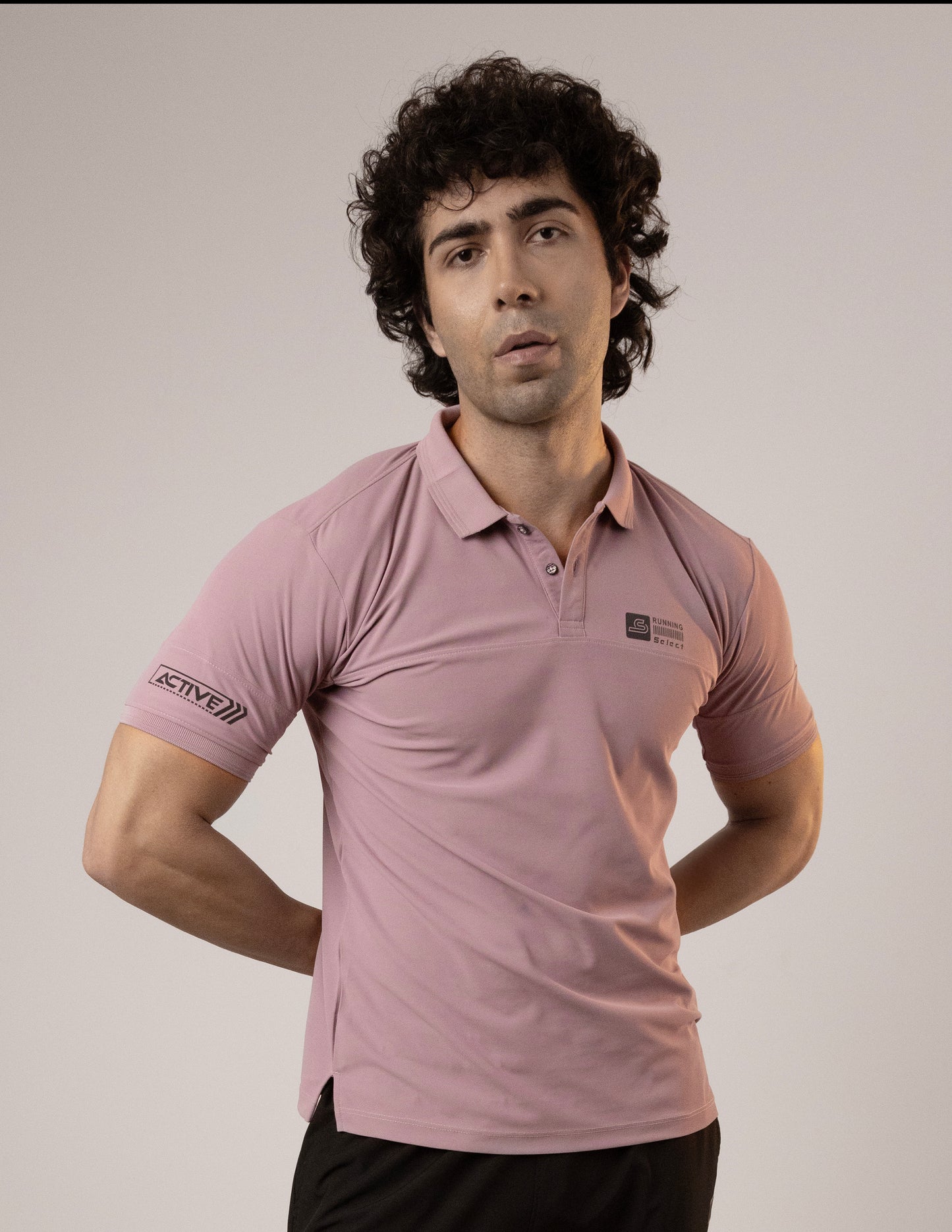 SELECT GL50 CLASSIC FIT SPORTS POLO T-SHIRT PINK