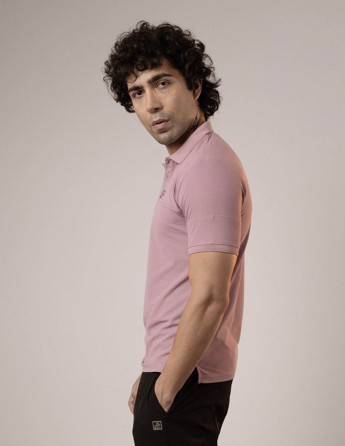 SELECT GL50 CLASSIC FIT SPORTS POLO T-SHIRT PINK