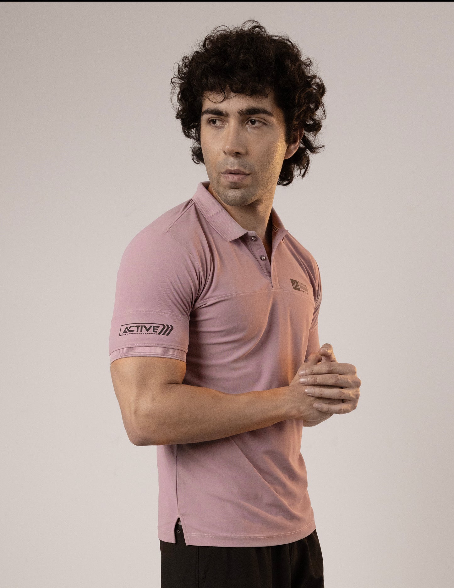 SELECT GL50 CLASSIC FIT SPORTS POLO T-SHIRT PINK