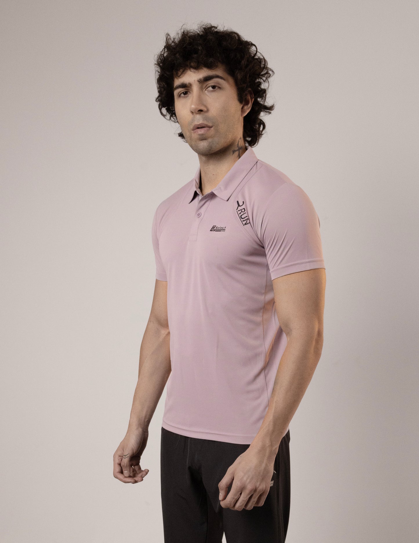 SELECT CLASSIC FIT SPORTS POLO T-SHIRT PINK
