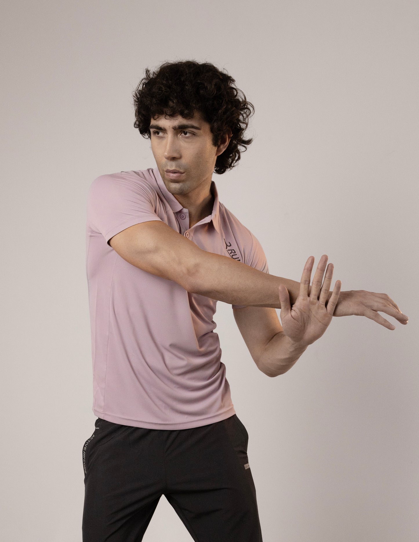 SELECT CLASSIC FIT SPORTS POLO T-SHIRT PINK