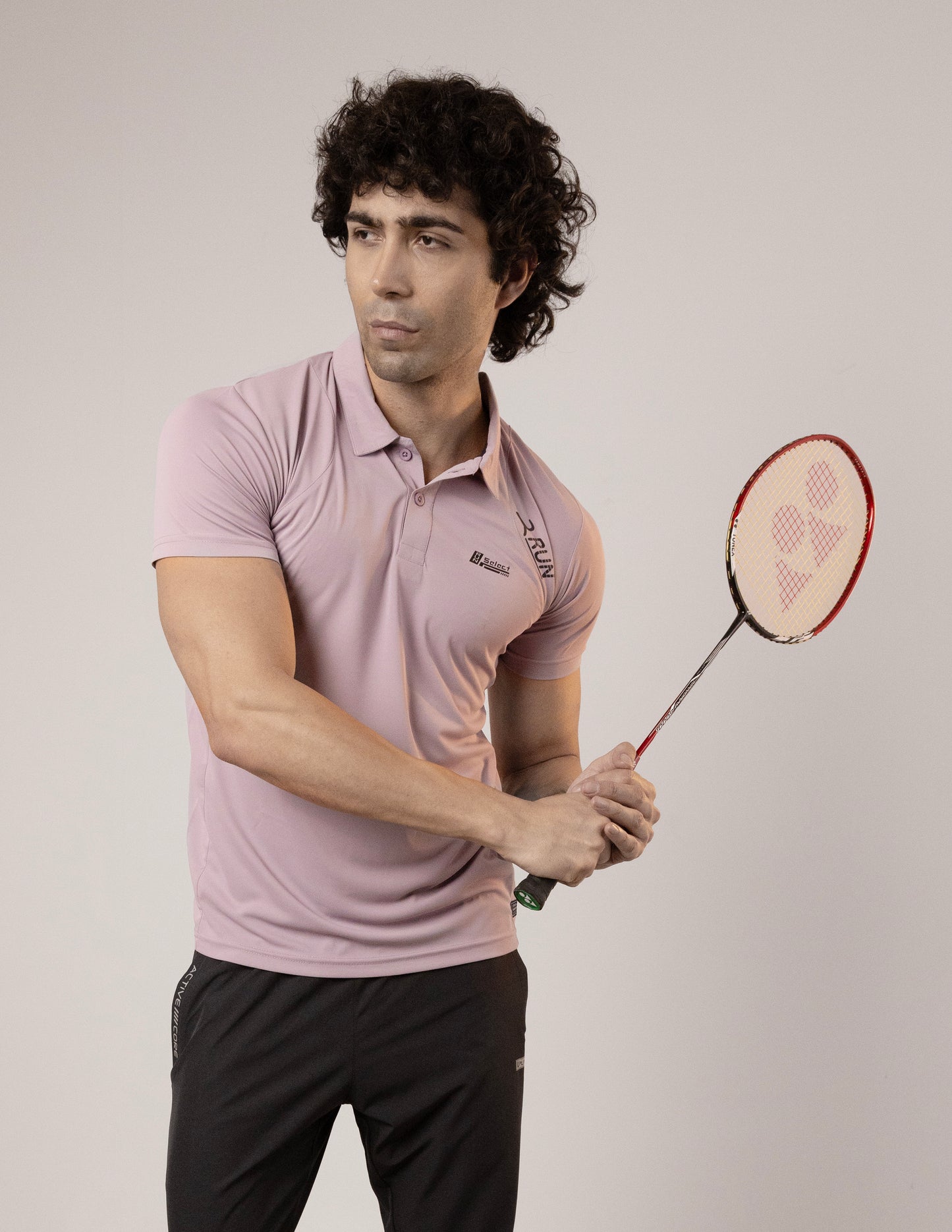 SELECT CLASSIC FIT SPORTS POLO T-SHIRT PINK