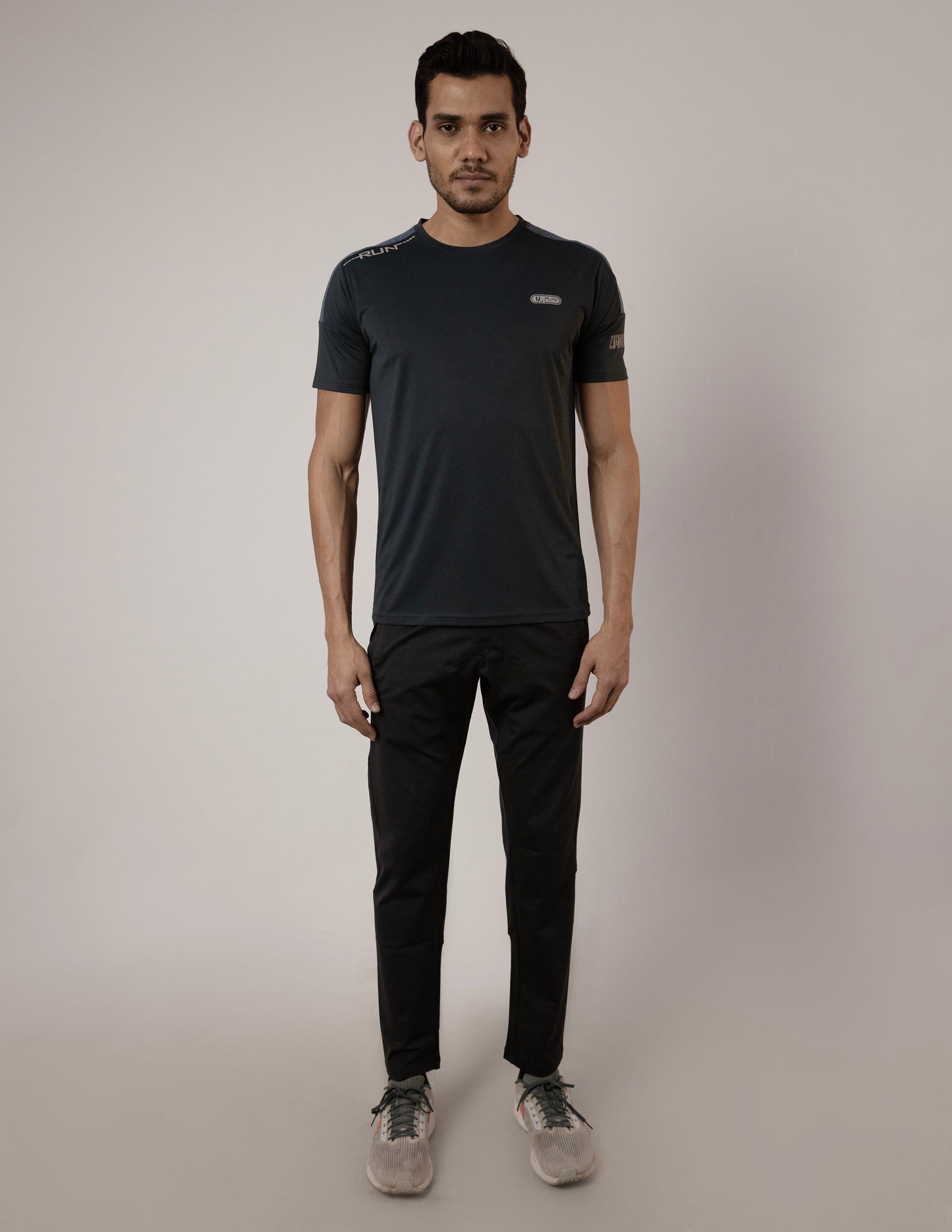 SELECT 1115 Round Neck PRINT NAVY T-SHIRT