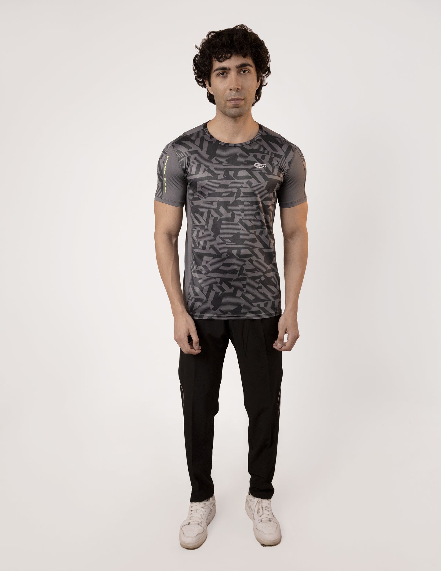 SELECT 5155 ULTRA DRY-FIT ROUND NECK T-SHIRT DARK GREY