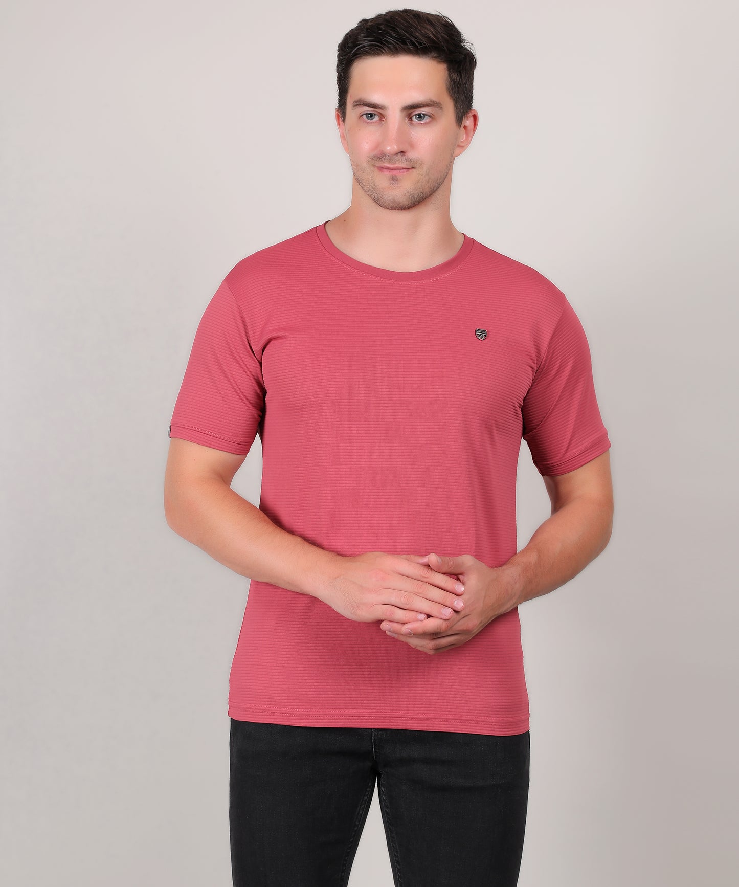 SELECT 4145 MICRO POLYSTER ROUND NECK CARROT T-SHIRT
