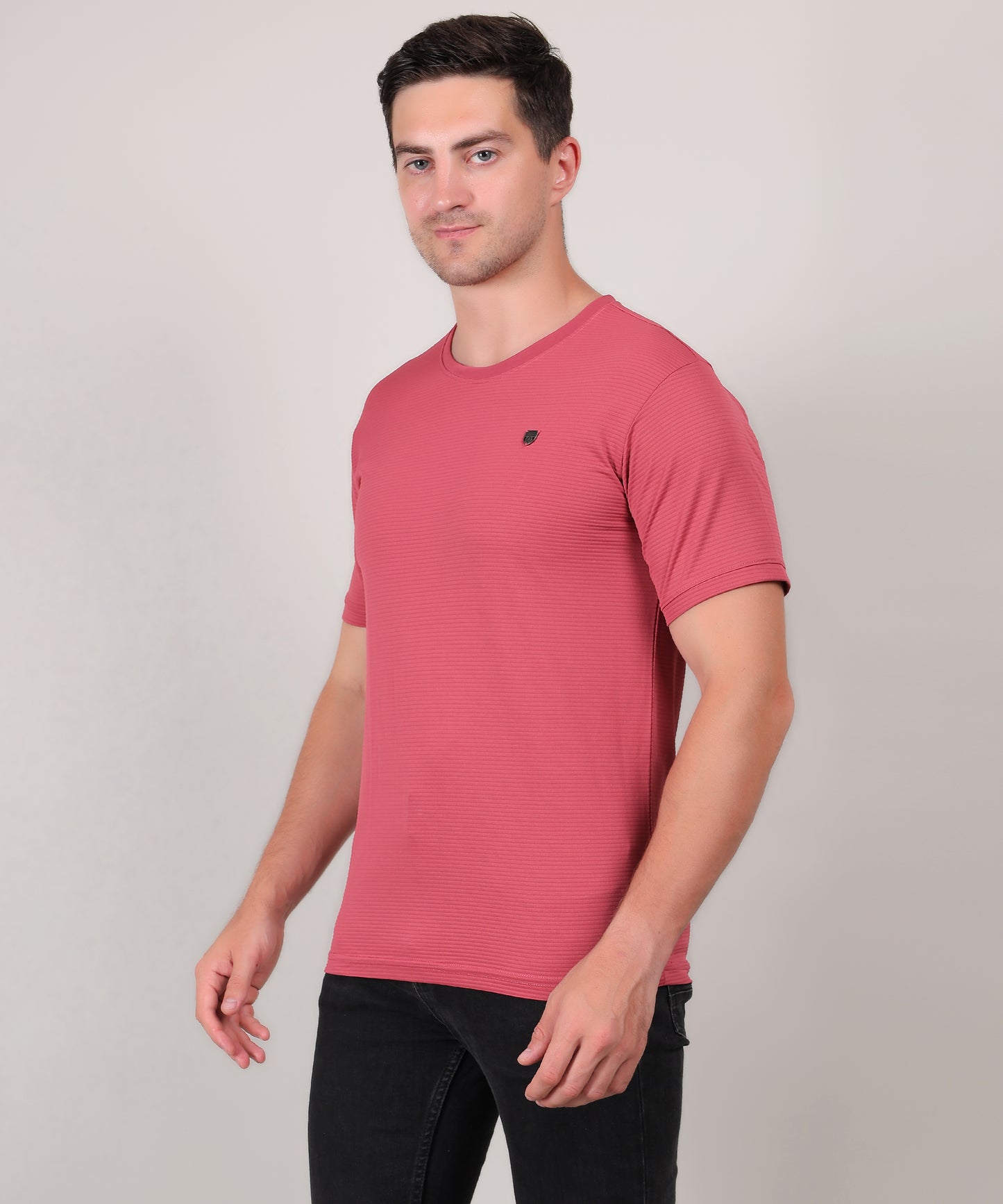 SELECT 4145 MICRO POLYSTER ROUND NECK CARROT T-SHIRT