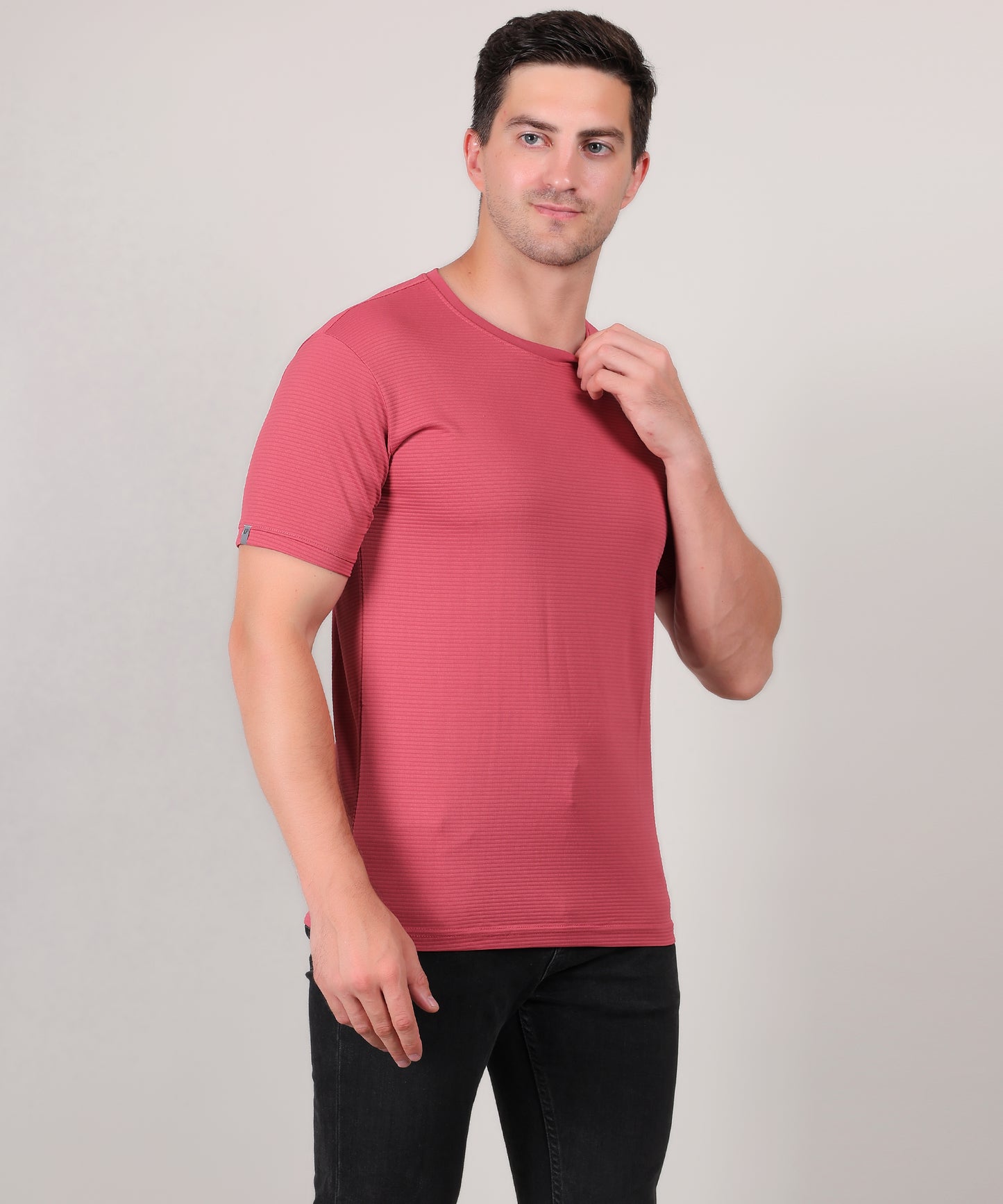 SELECT 4145 MICRO POLYSTER ROUND NECK CARROT T-SHIRT