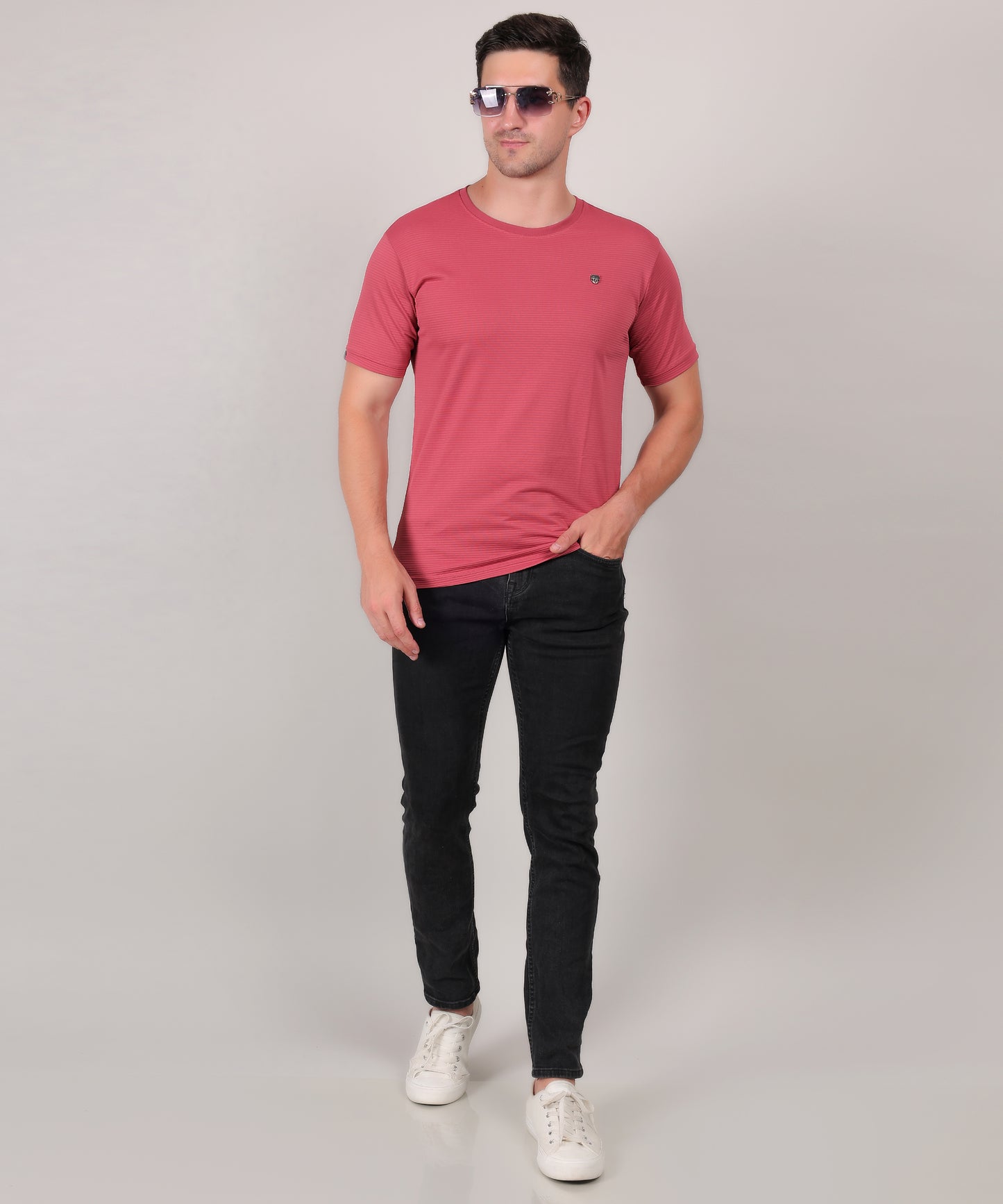 SELECT 4145 MICRO POLYSTER ROUND NECK CARROT T-SHIRT