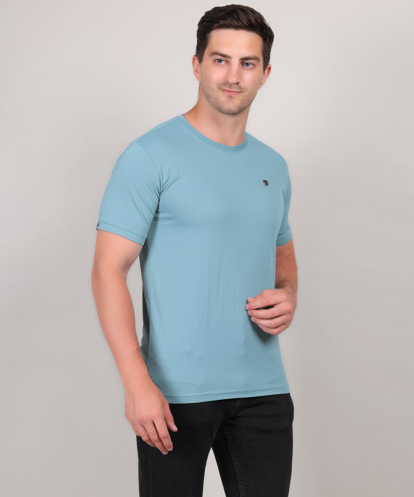 SELECT 4145 MICRO POLYSTER ROUND NECK MINT T-SHIRT