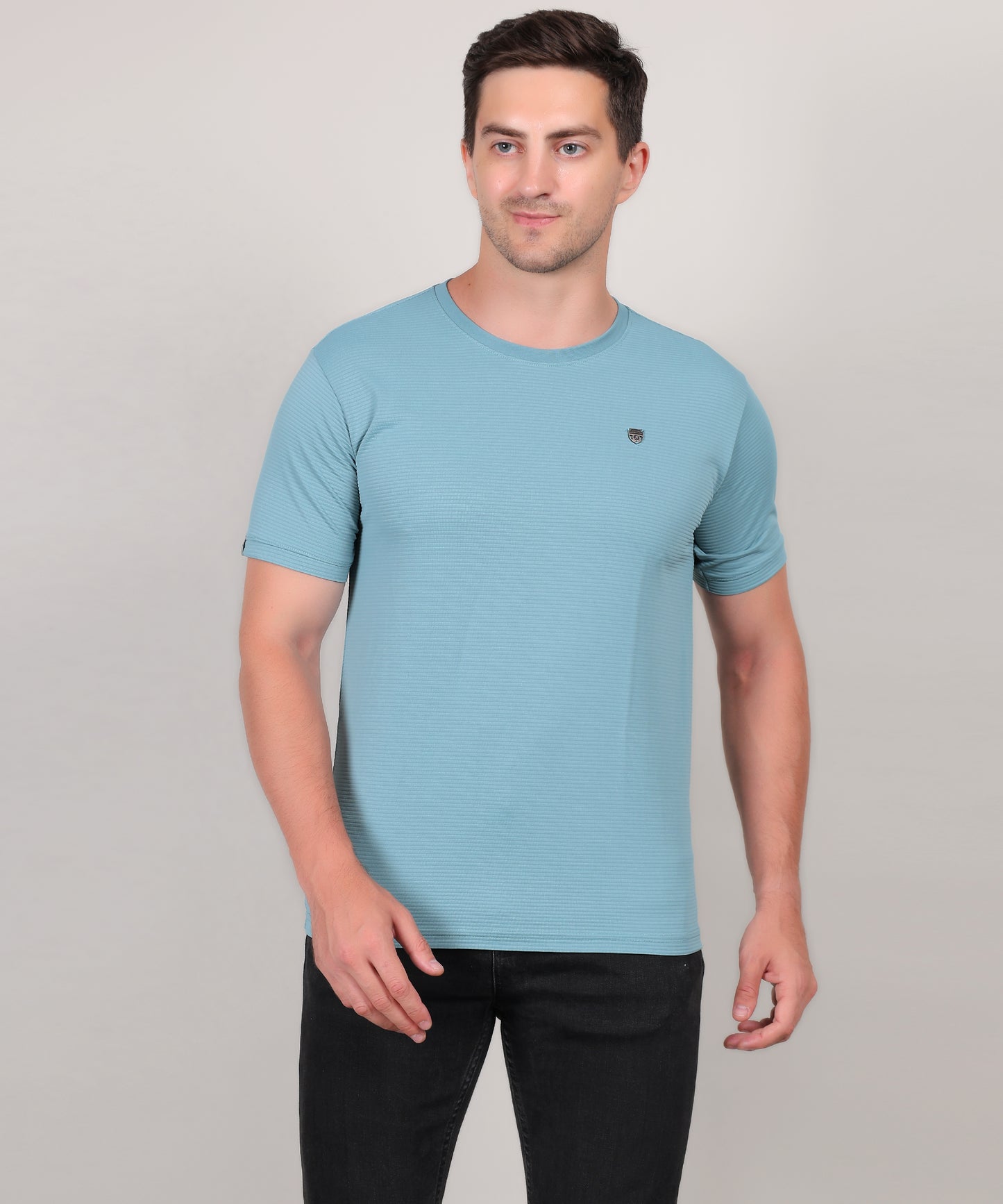 SELECT 4145 MICRO POLYSTER ROUND NECK MINT T-SHIRT