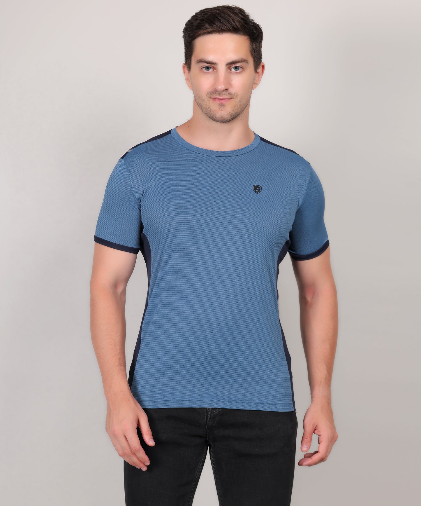 SELECT 4170 DRYFIT POLYSTER ROUND NECK TEAL T-SHIRT