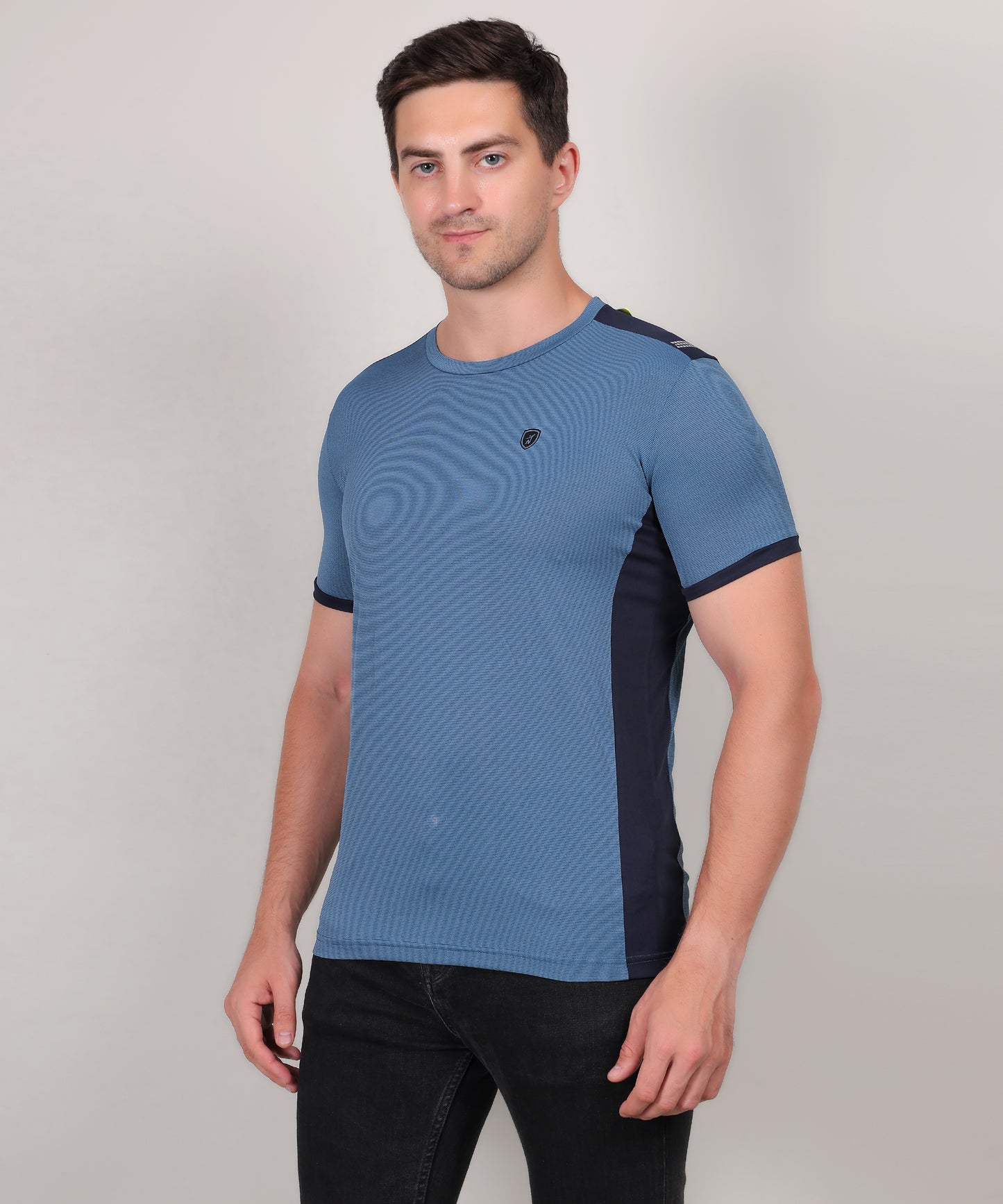 SELECT 4170 DRYFIT POLYSTER ROUND NECK TEAL T-SHIRT