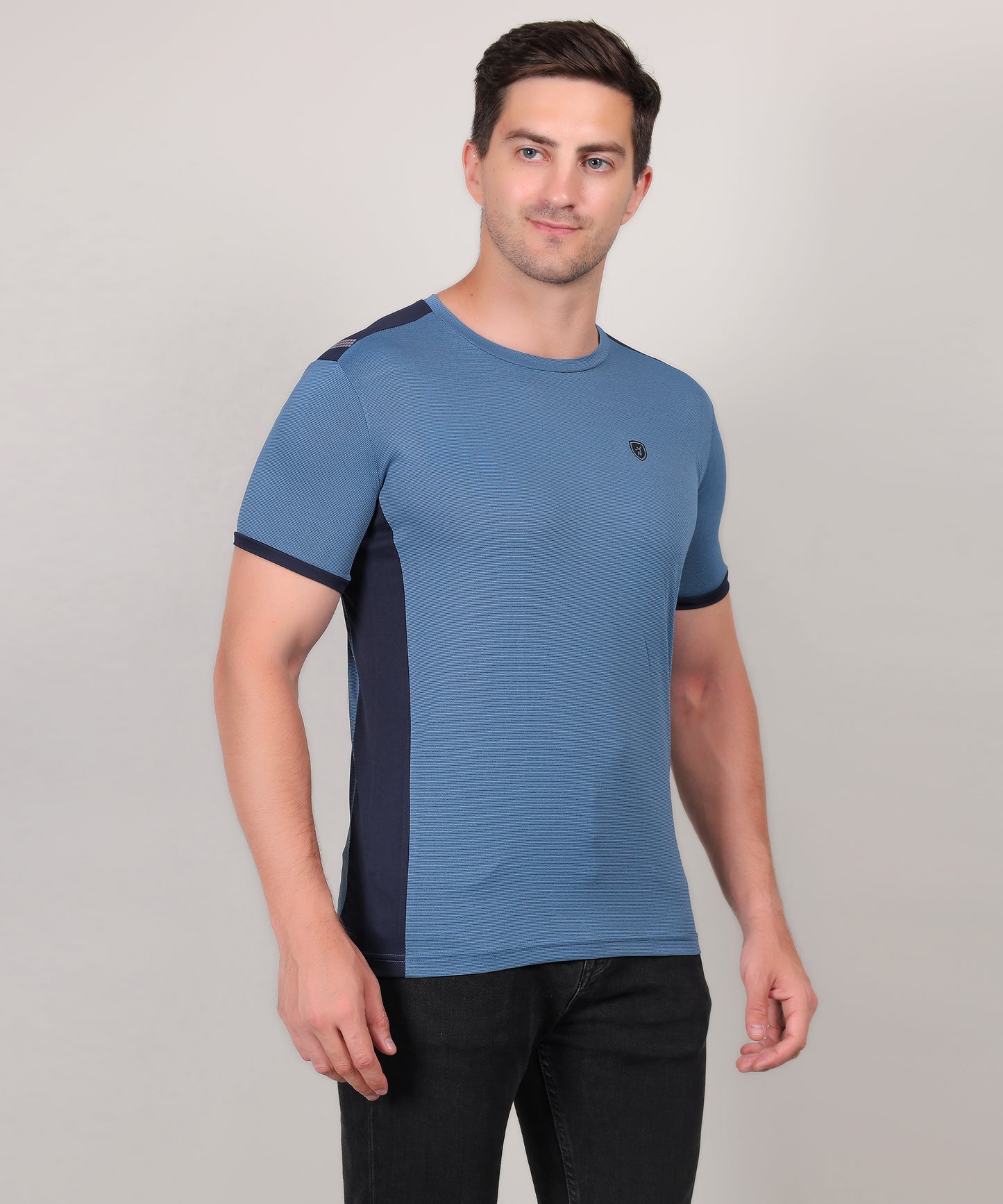 SELECT 4170 DRYFIT POLYSTER ROUND NECK TEAL T-SHIRT