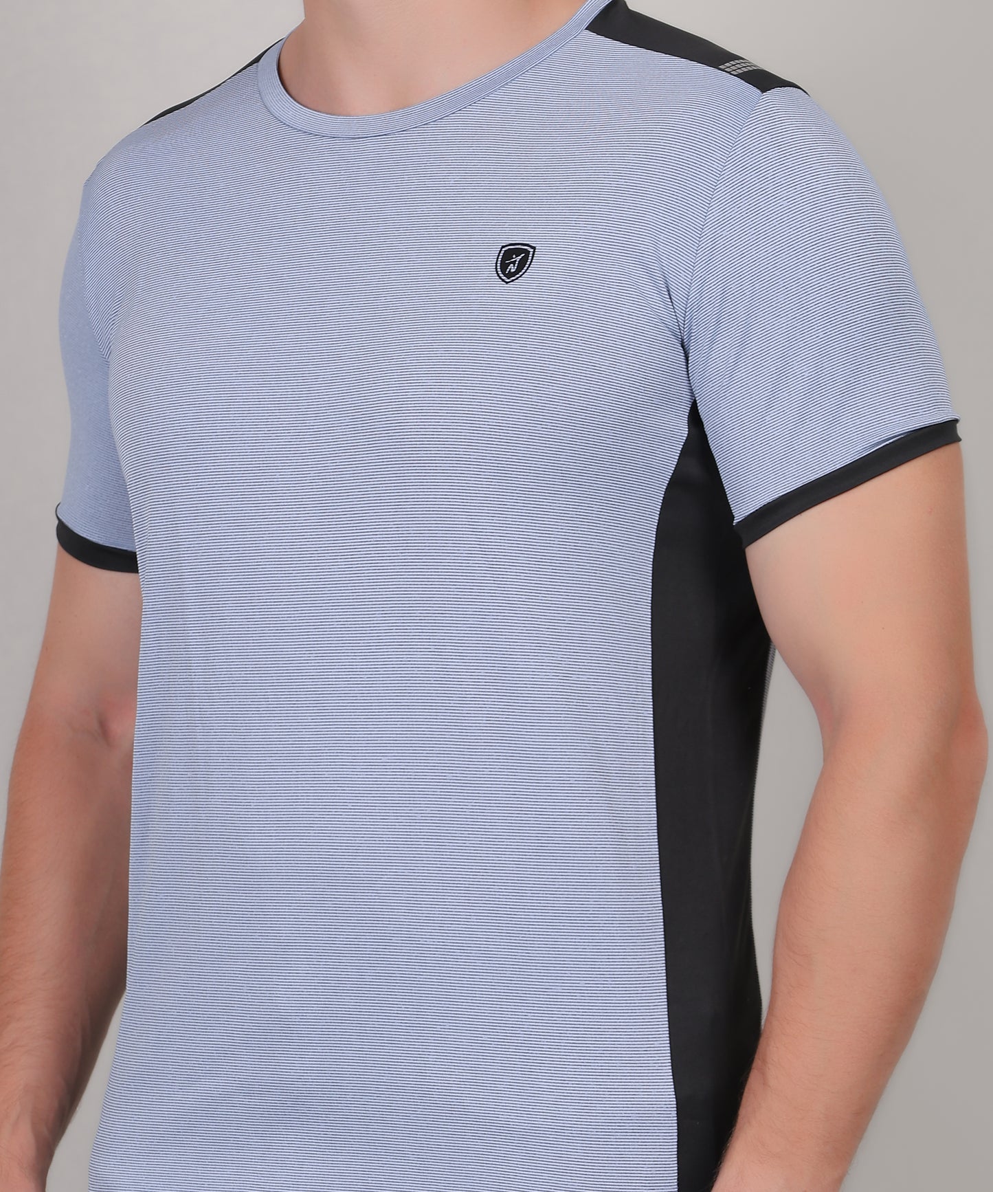 SELECT 4170 DRYFIT POLYSTER ROUND NECK ICE BLUE T-SHIRT