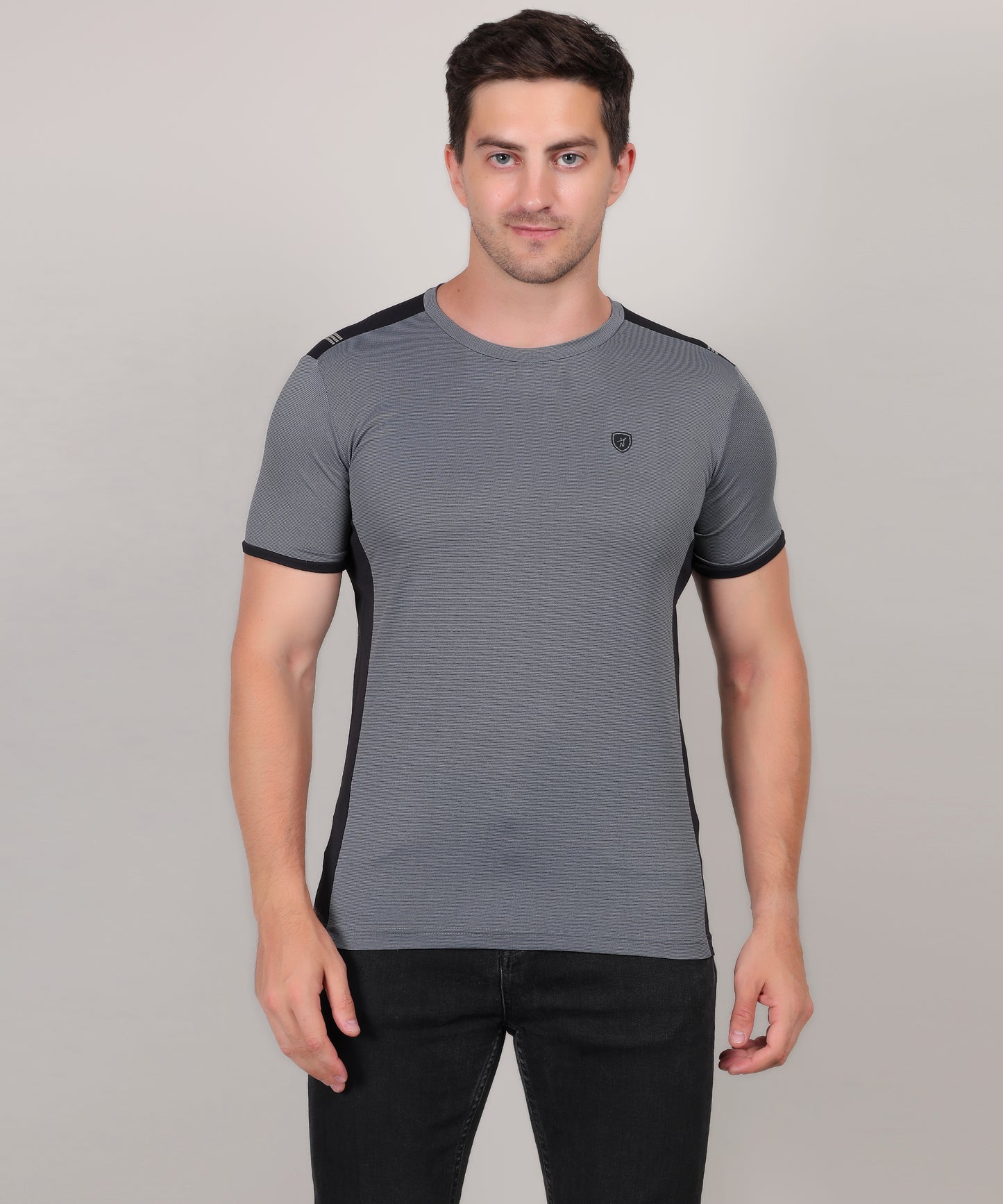 SELECT 4170 DRYFIT POLYSTER ROUND NECK GREY T-SHIRT