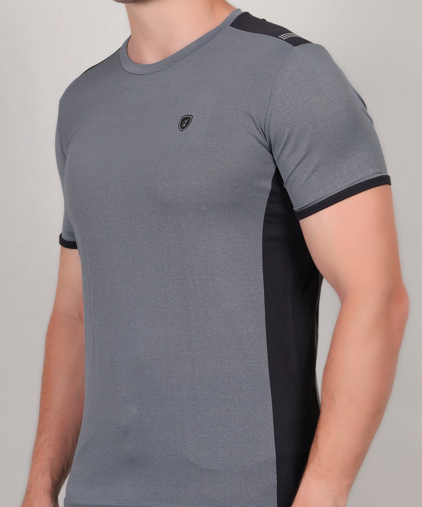 SELECT 4170 DRYFIT POLYSTER ROUND NECK GREY T-SHIRT
