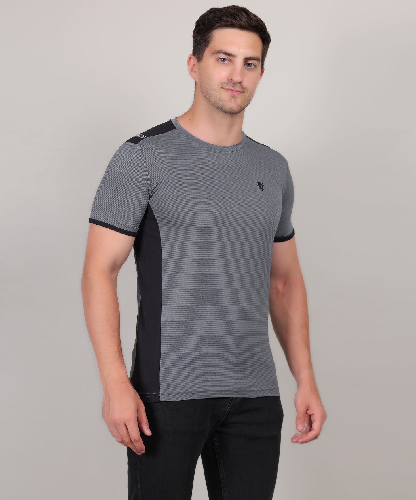 SELECT 4170 DRYFIT POLYSTER ROUND NECK GREY T-SHIRT
