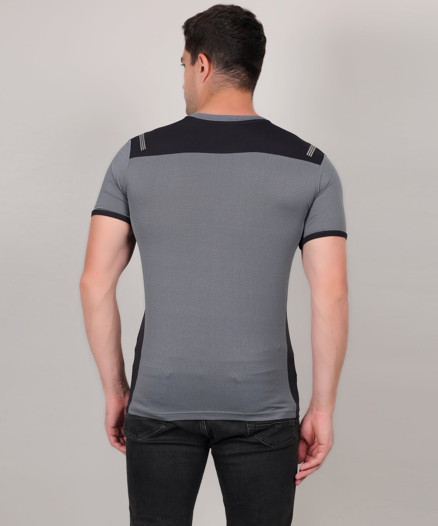 SELECT 4170 DRYFIT POLYSTER ROUND NECK GREY T-SHIRT