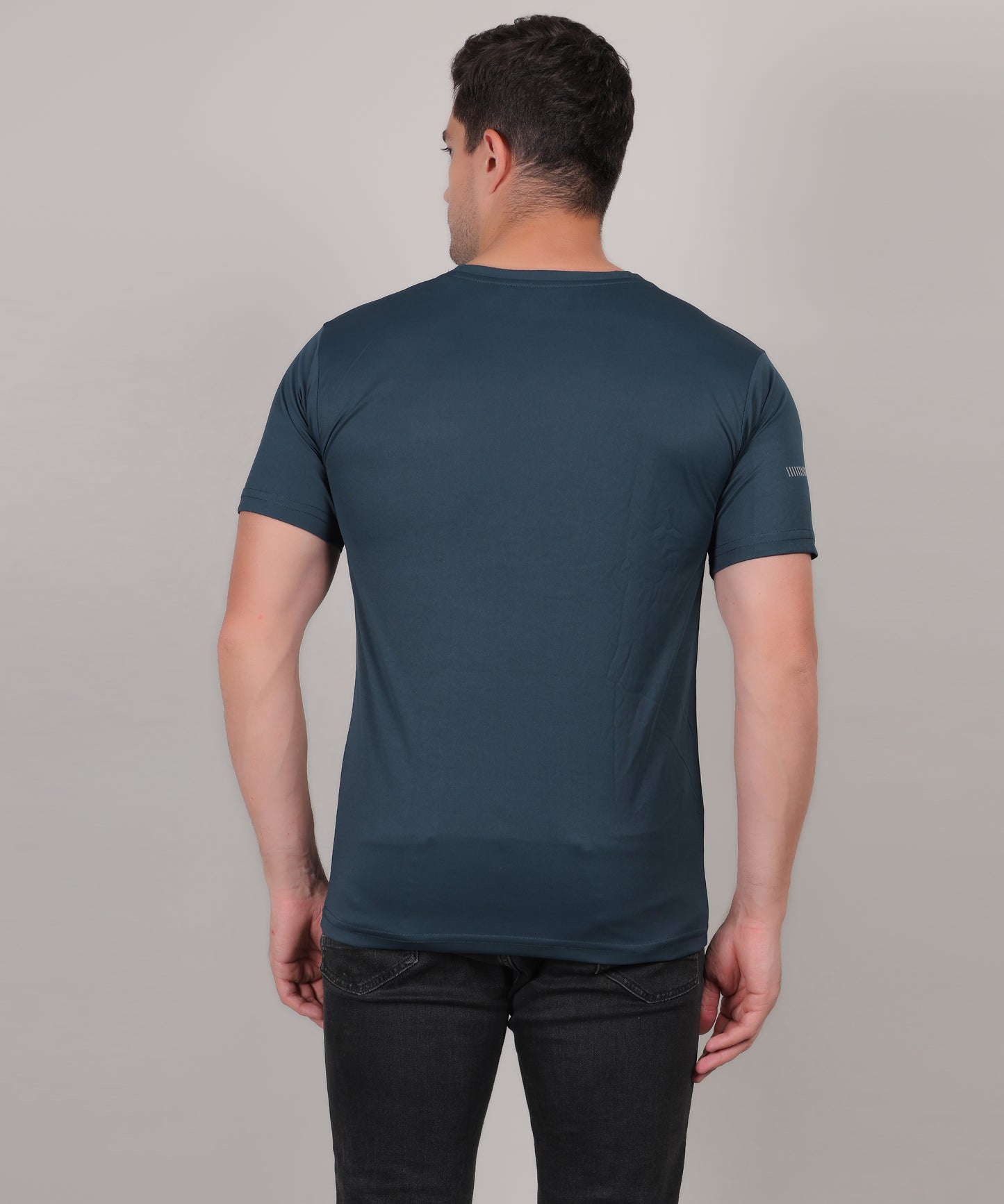 SELECT 1112 Round Neck BASIC TEAL T-SHIRT