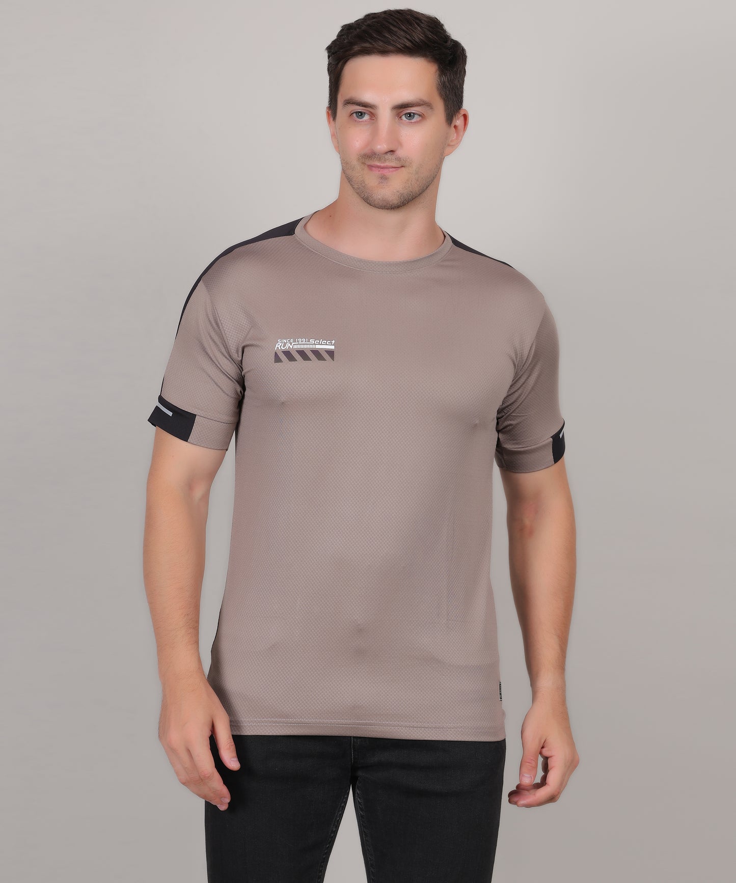 SELECT 5170 DRYFIT ROUND NECK SILVER GREY T-SHIRT