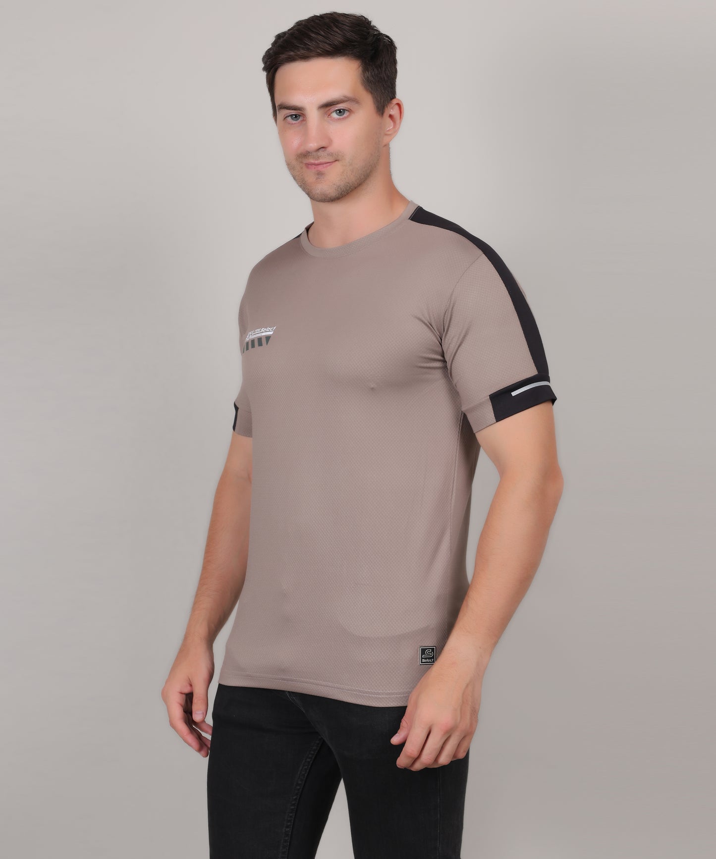 SELECT 5170 DRYFIT ROUND NECK SILVER GREY T-SHIRT