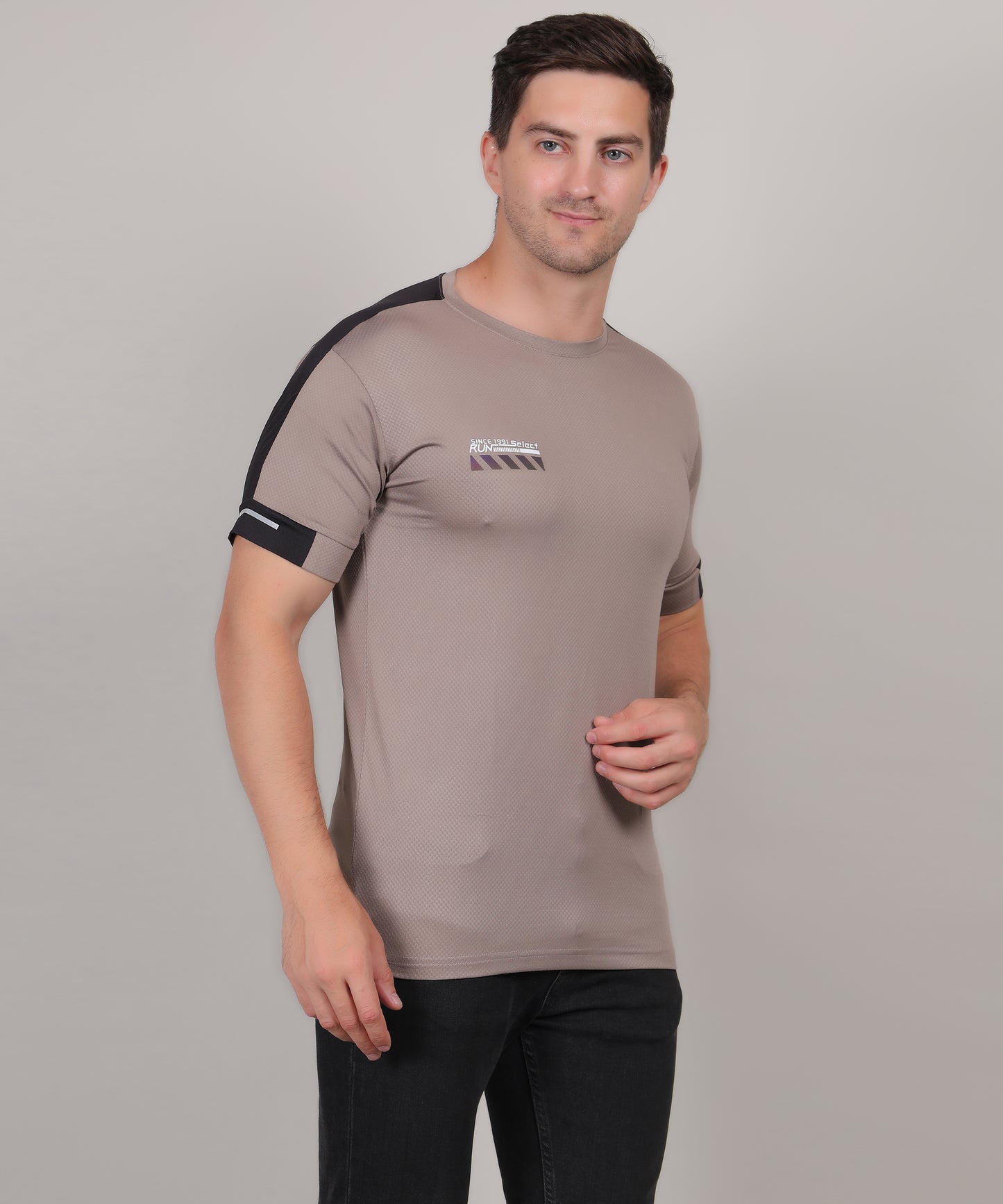 SELECT 5170 DRYFIT ROUND NECK SILVER GREY T-SHIRT