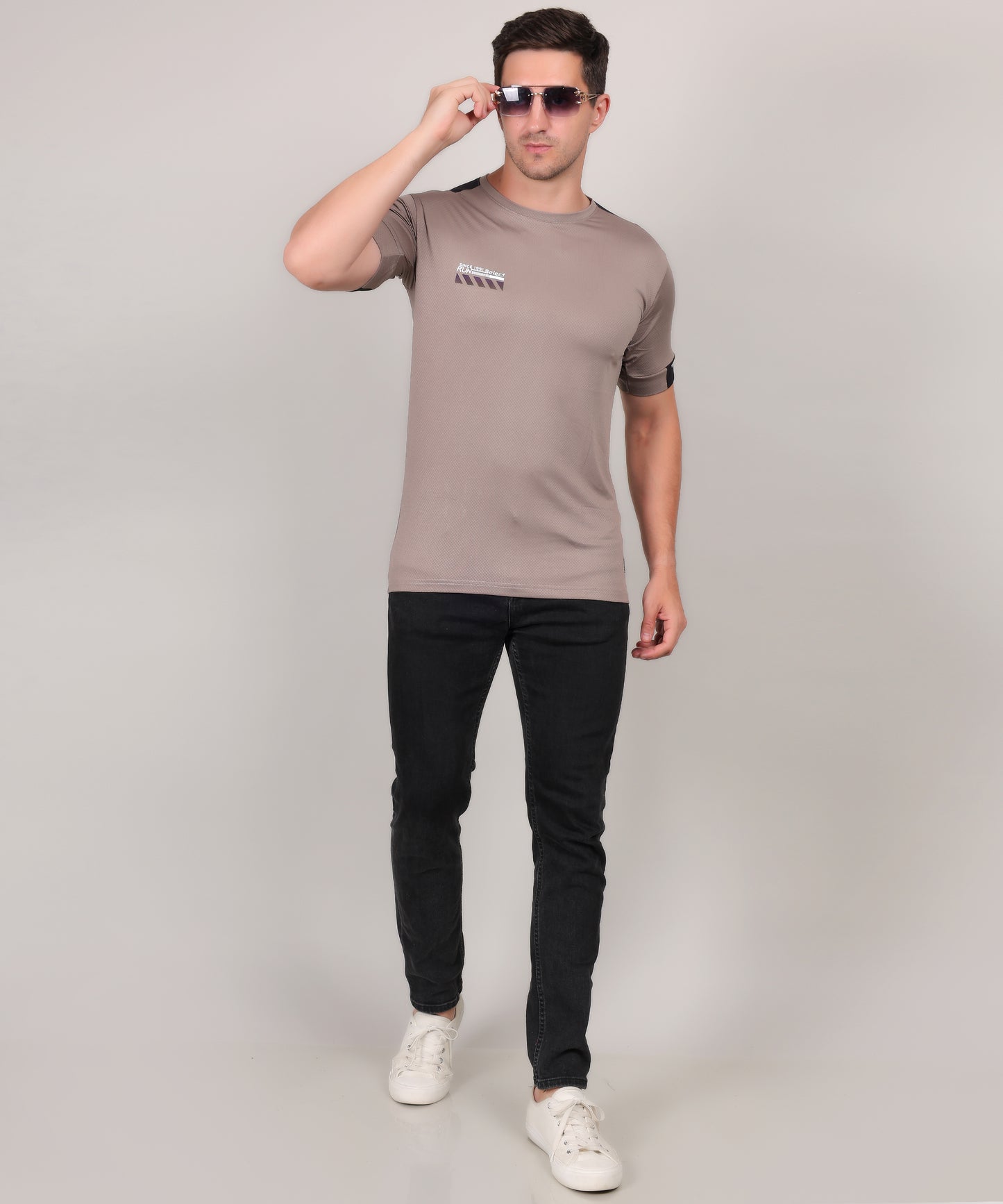 SELECT 5170 DRYFIT ROUND NECK SILVER GREY T-SHIRT