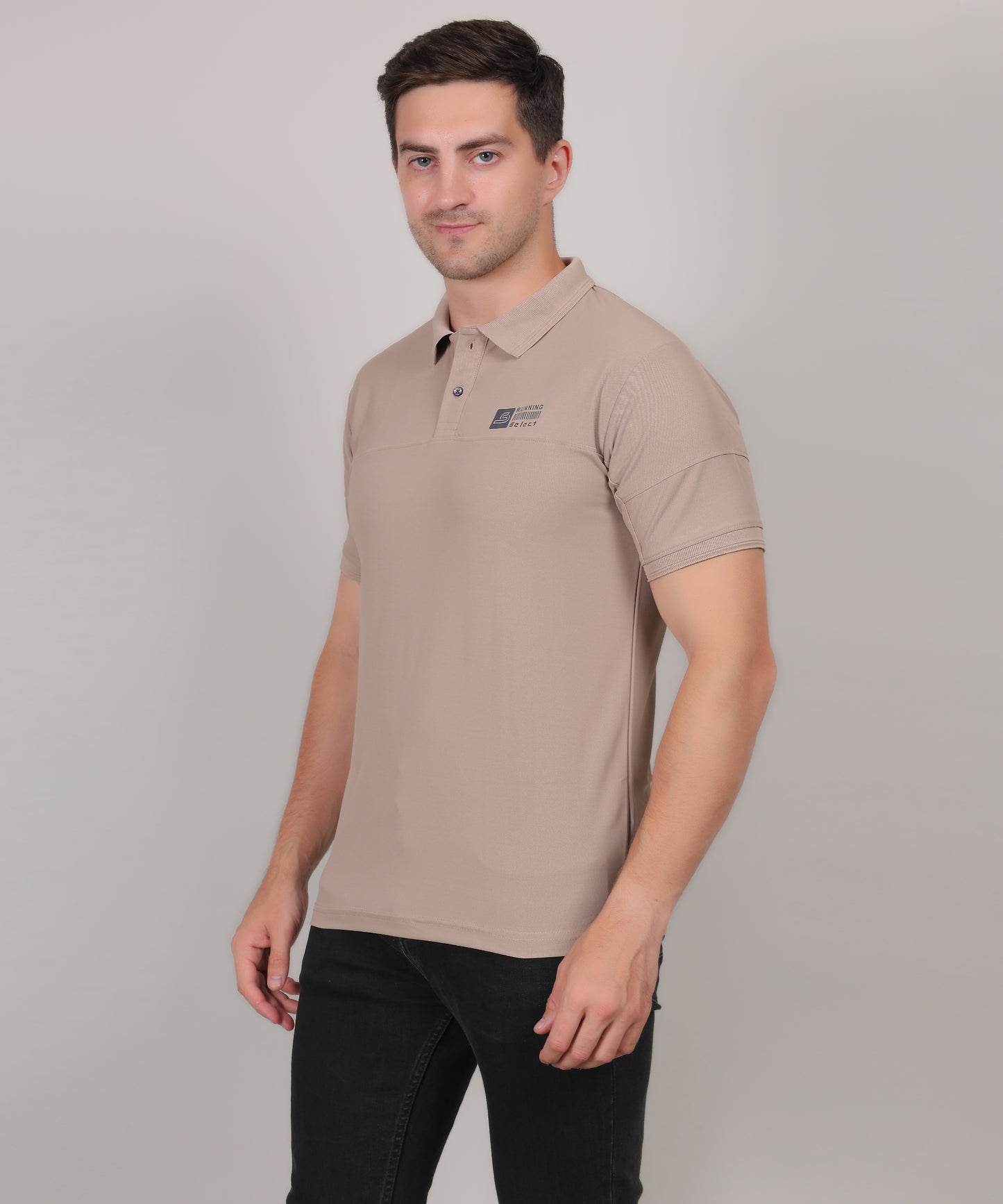 SELECT GL50 CLASSIC FIT SPORTS POLO T-SHIRT CAMEL