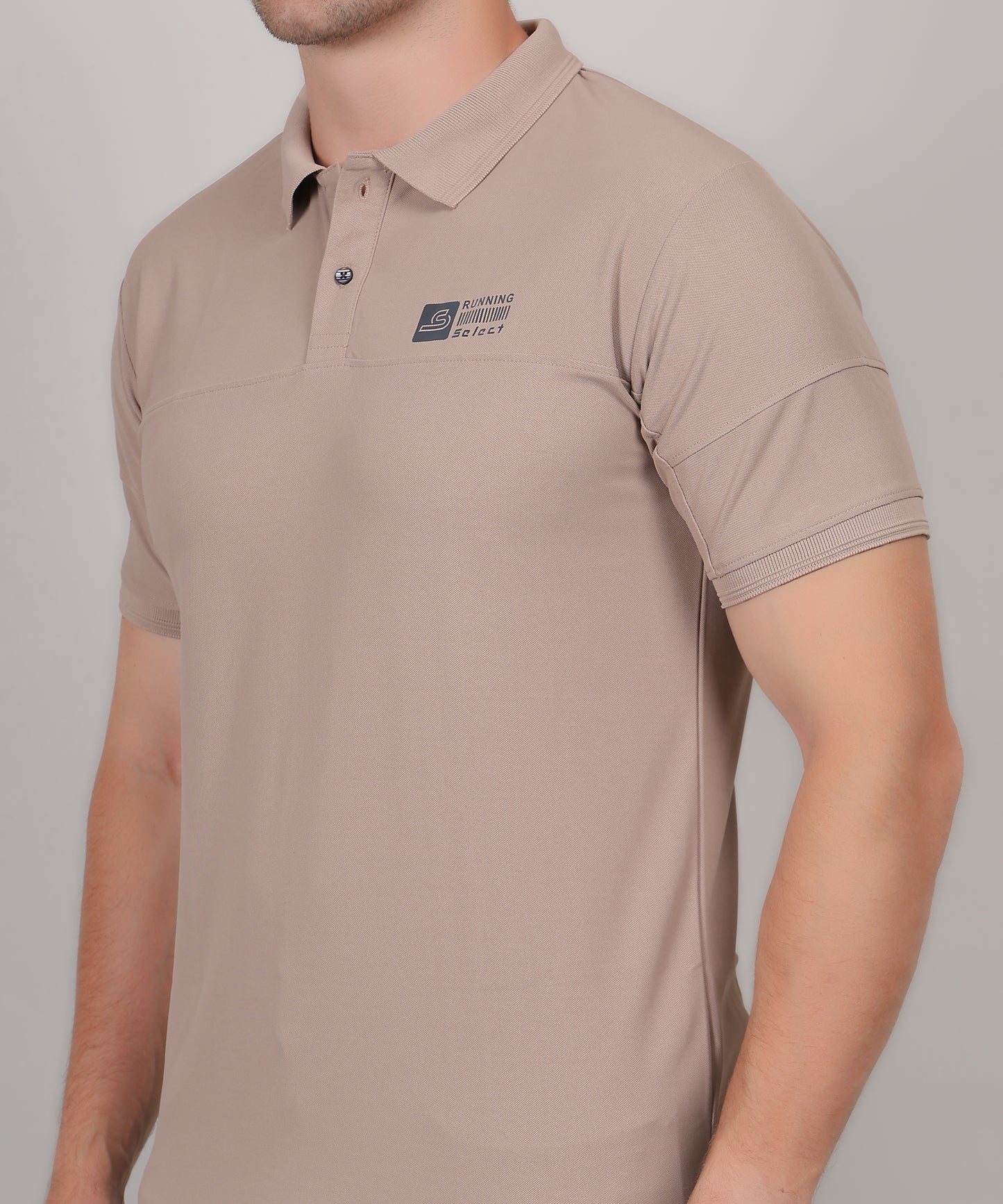 SELECT GL50 CLASSIC FIT SPORTS POLO T-SHIRT CAMEL