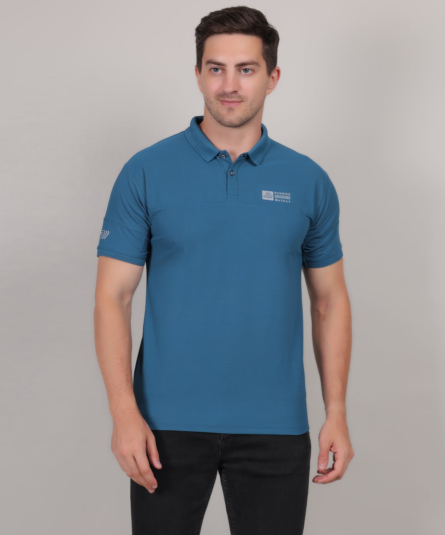 SELECT GL50 CLASSIC FIT SPORTS POLO T-SHIRT TEAL