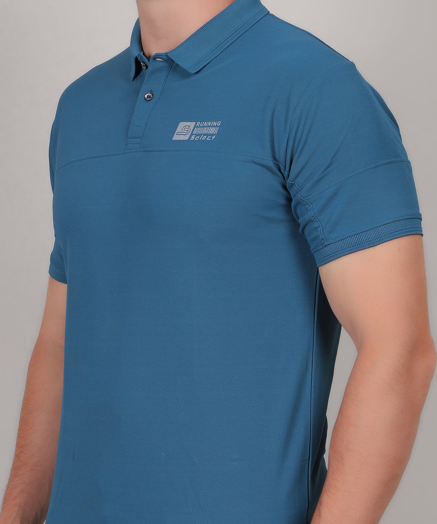 SELECT GL50 CLASSIC FIT SPORTS POLO T-SHIRT TEAL