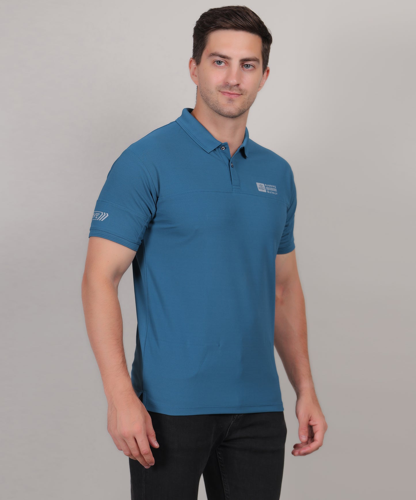SELECT GL50 CLASSIC FIT SPORTS POLO T-SHIRT TEAL