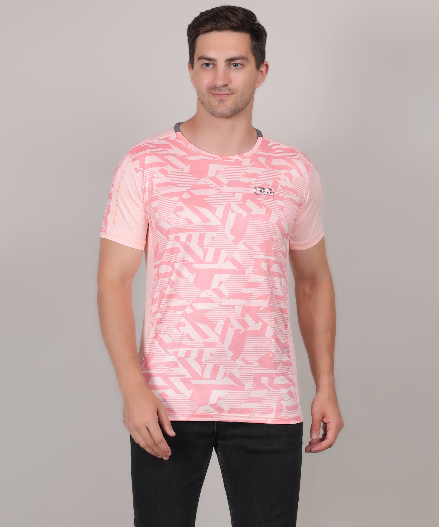 SELECT 5155 ULTRA DRY-FIT ROUND NECK T-SHIRT PEACH