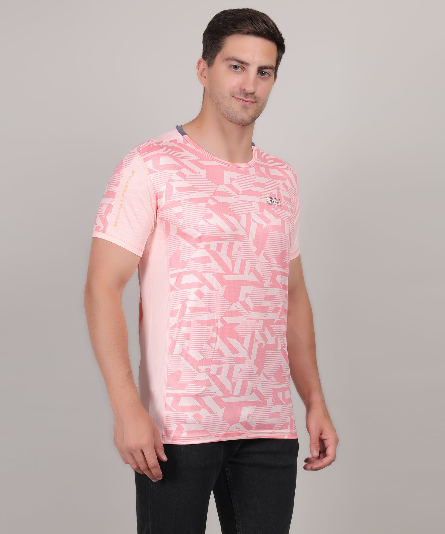 SELECT 5155 ULTRA DRY-FIT ROUND NECK T-SHIRT PEACH