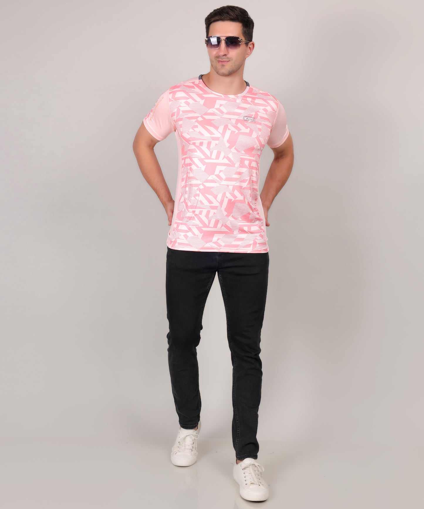 SELECT 5155 ULTRA DRY-FIT ROUND NECK T-SHIRT PEACH