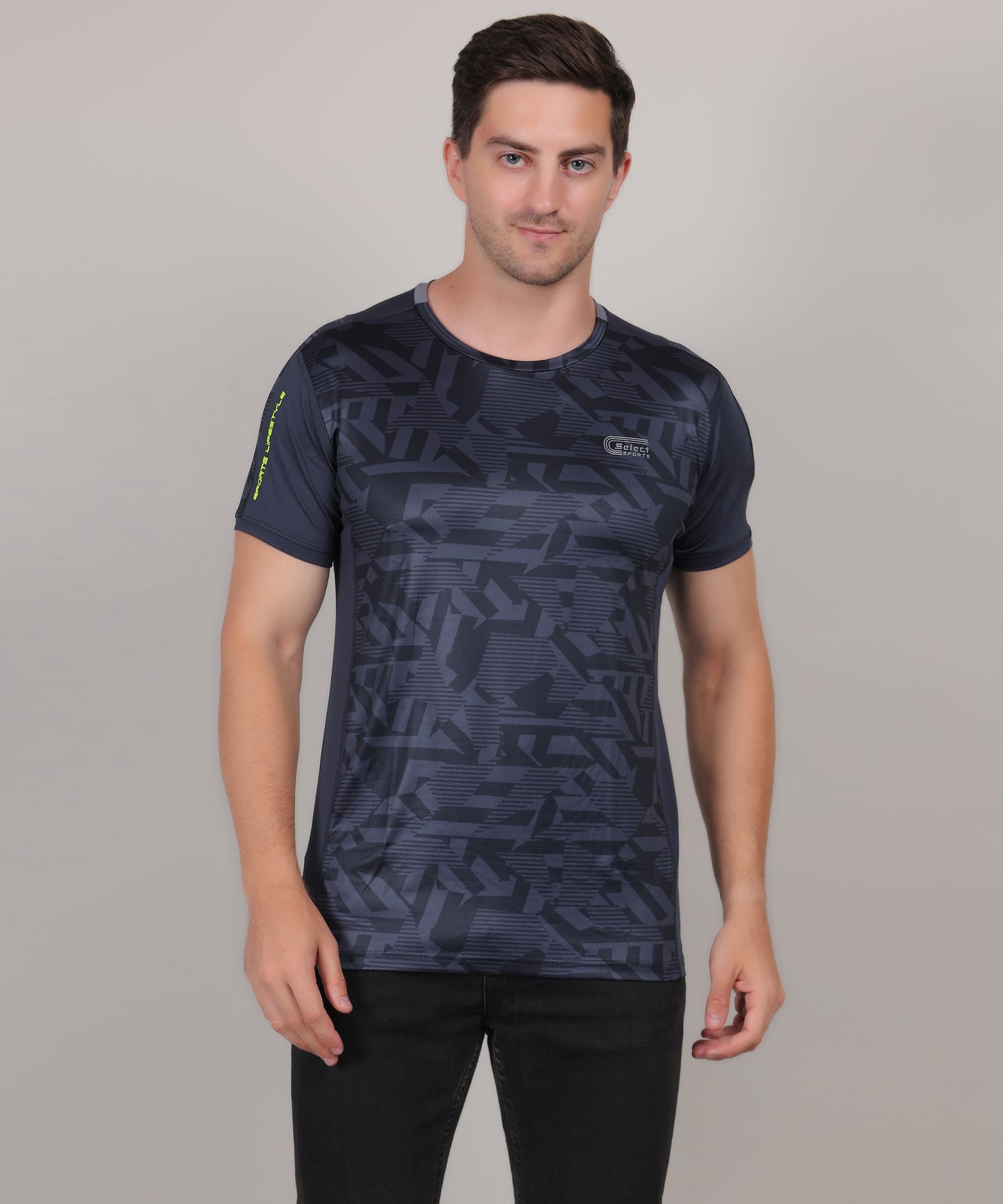 SELECT 5155 ULTRA DRY-FIT ROUND NECK T-SHIRT DARK BLUE