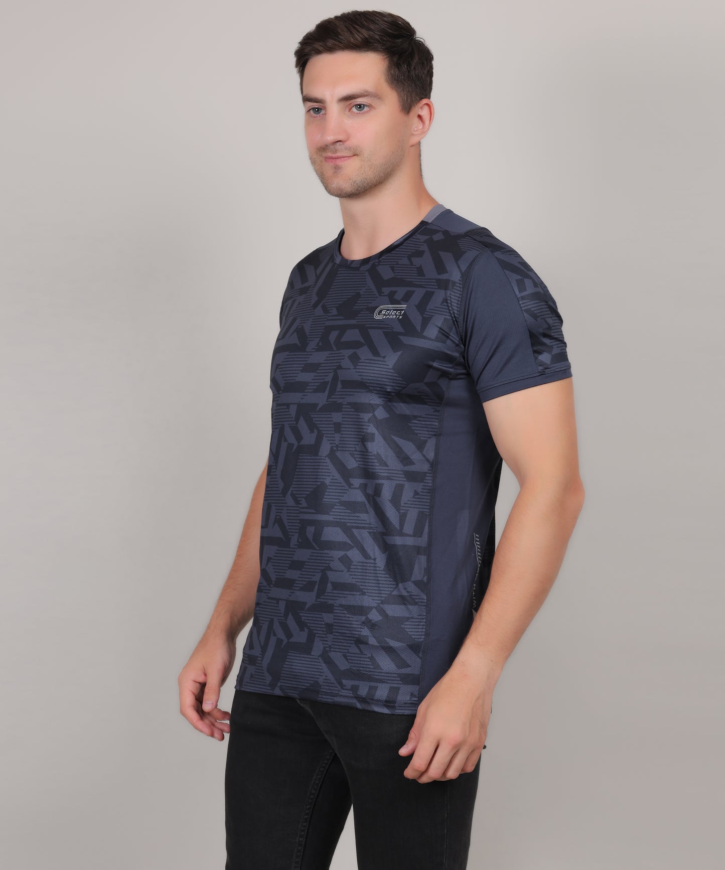 SELECT 5155 ULTRA DRY-FIT ROUND NECK T-SHIRT DARK BLUE