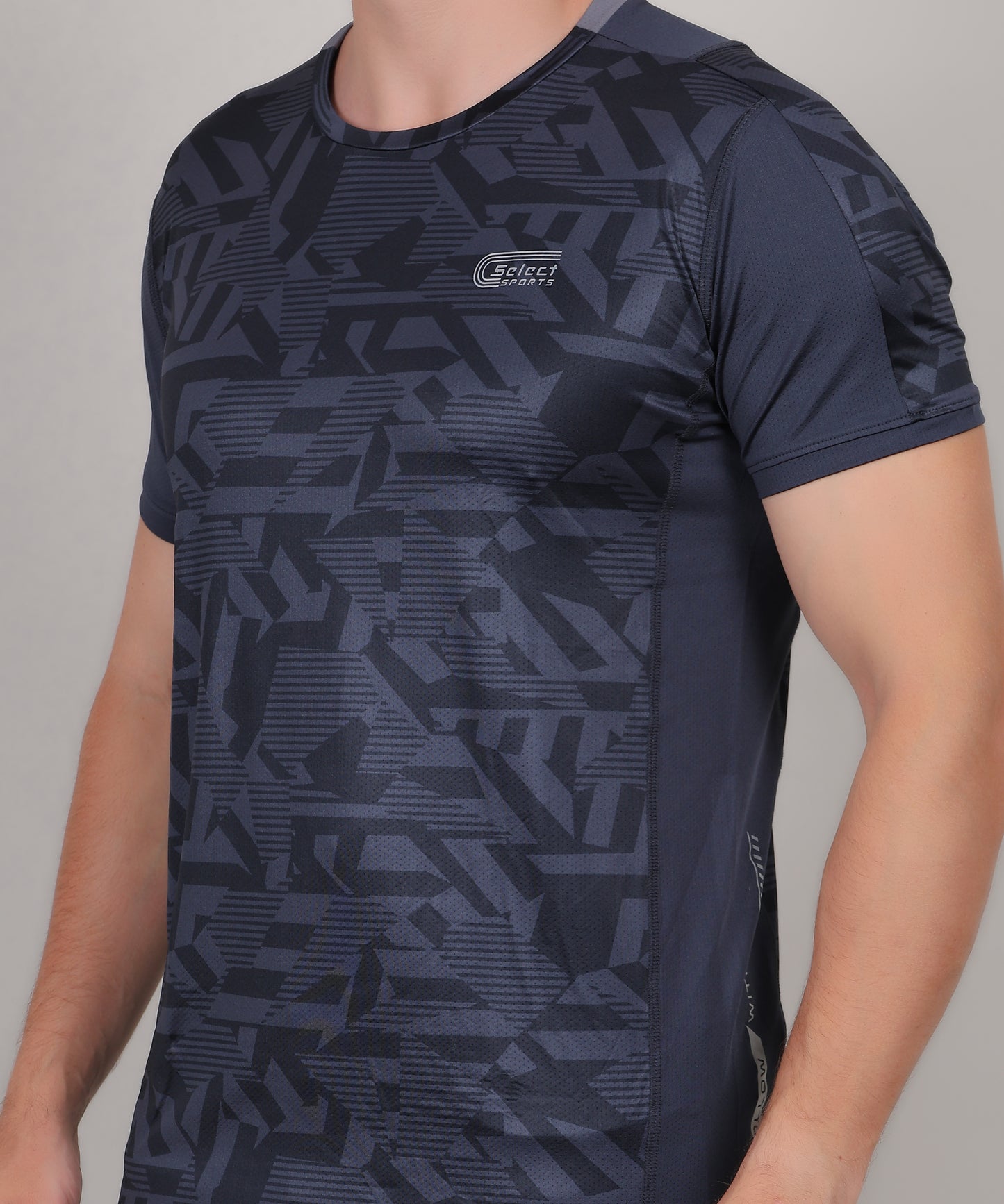 SELECT 5155 ULTRA DRY-FIT ROUND NECK T-SHIRT DARK BLUE