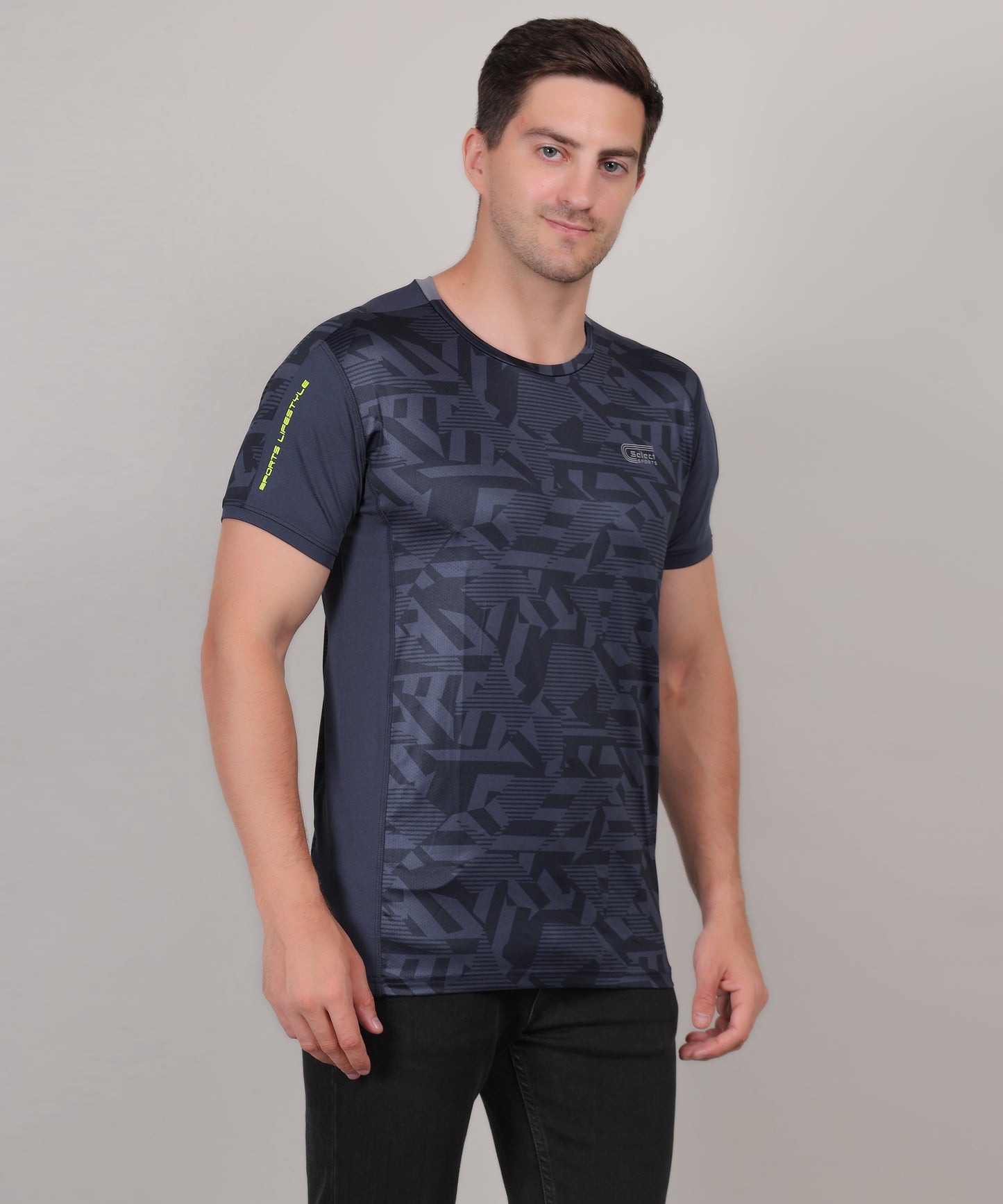 SELECT 5155 ULTRA DRY-FIT ROUND NECK T-SHIRT DARK BLUE