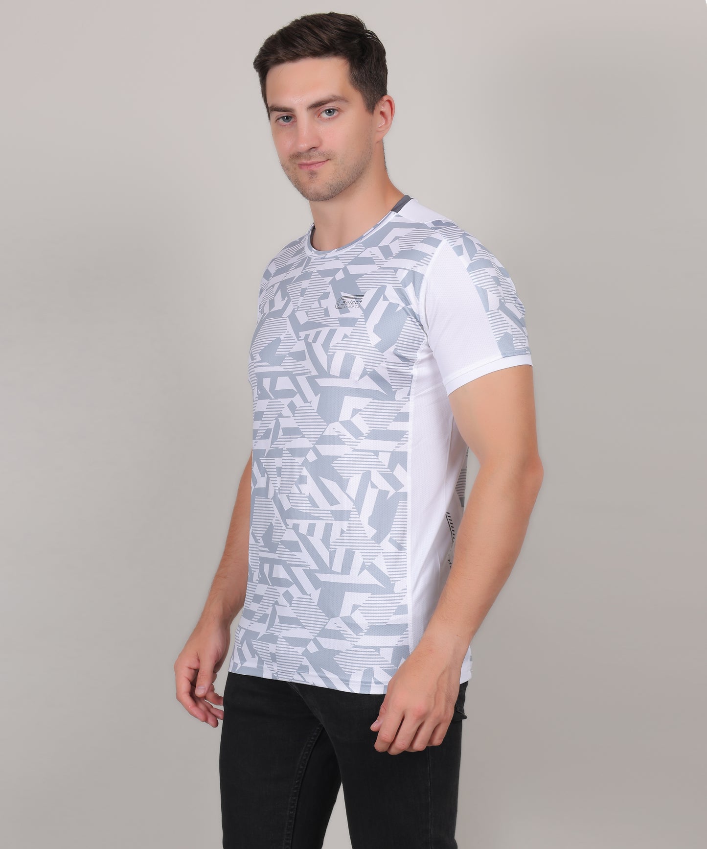 SELECT 5155 ULTRA DRY-FIT ROUND NECK T-SHIRT WHITE