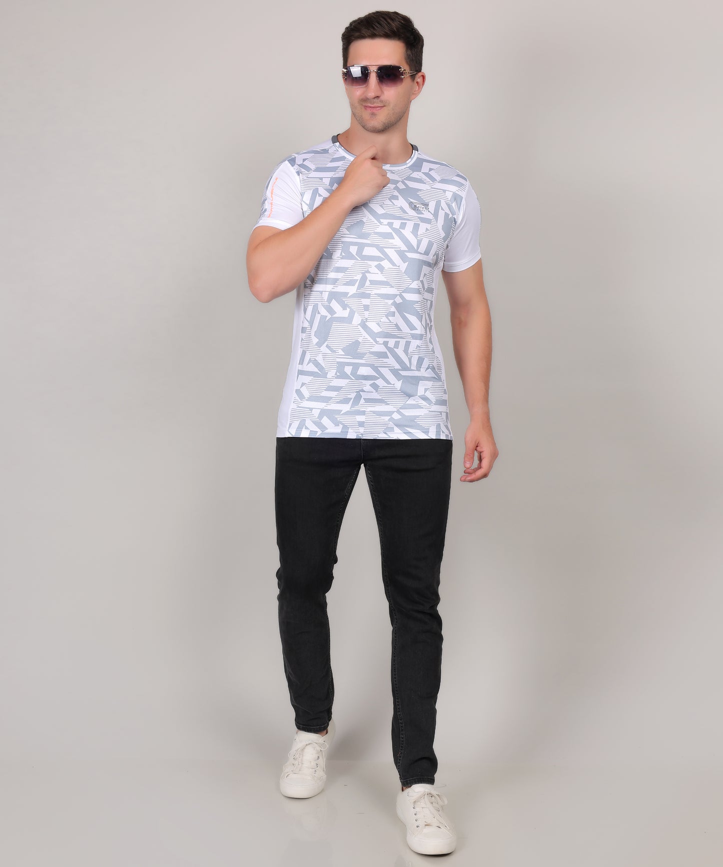 SELECT 5155 ULTRA DRY-FIT ROUND NECK T-SHIRT WHITE