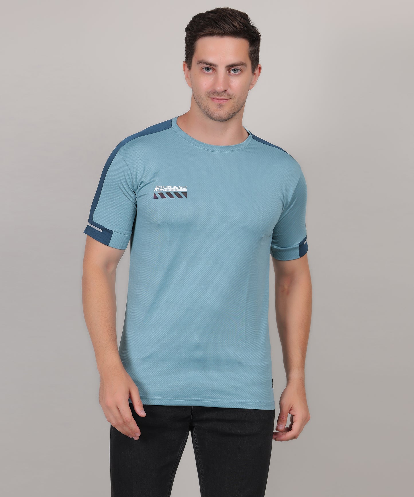SELECT 5170 DRYFIT ROUND NECK TURQUOISE BLUE T-SHIRT