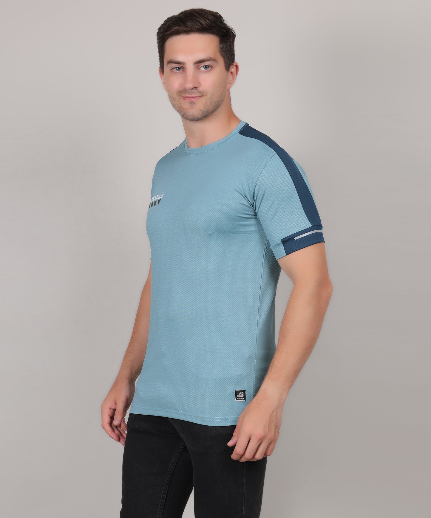 SELECT 5170 DRYFIT ROUND NECK TURQUOISE BLUE T-SHIRT