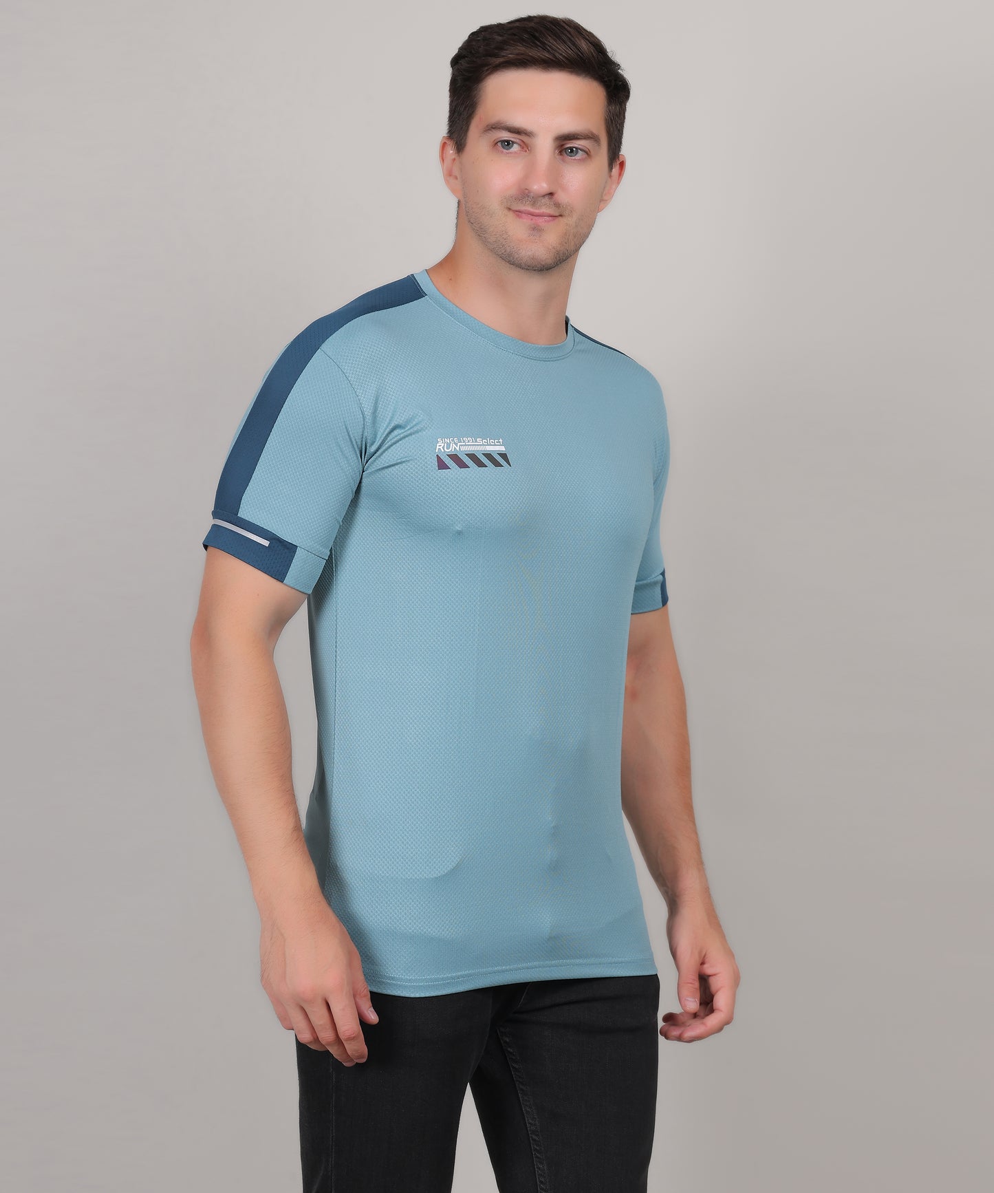 SELECT 5170 DRYFIT ROUND NECK TURQUOISE BLUE T-SHIRT