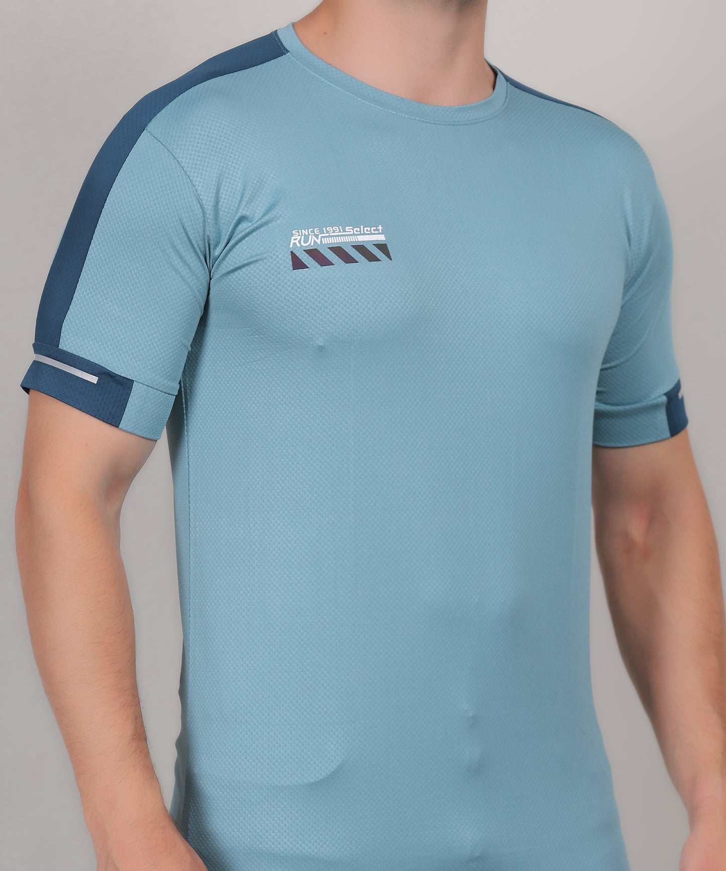 SELECT 5170 DRYFIT ROUND NECK TURQUOISE BLUE T-SHIRT