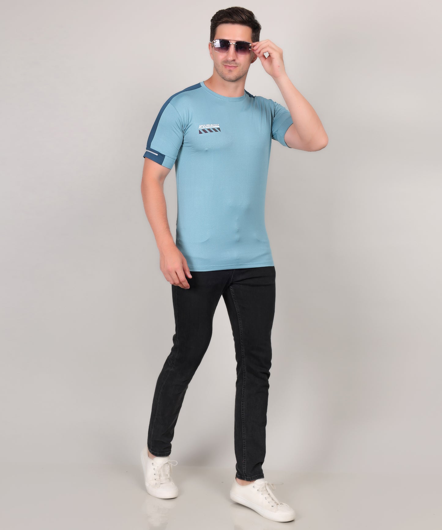 SELECT 5170 DRYFIT ROUND NECK TURQUOISE BLUE T-SHIRT