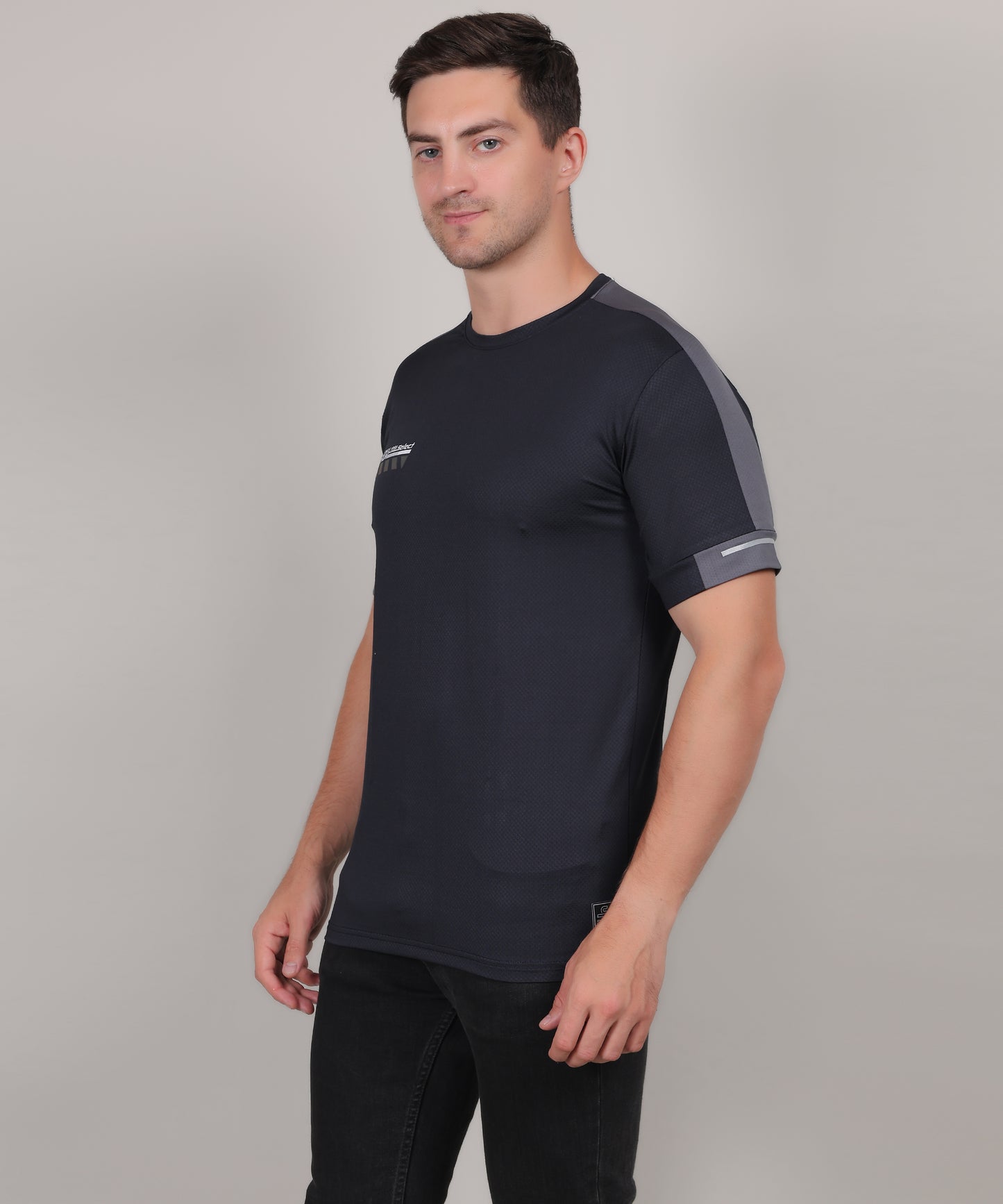 SELECT 5170 DRYFIT ROUND NECK NAVY BLUE T-SHIRT
