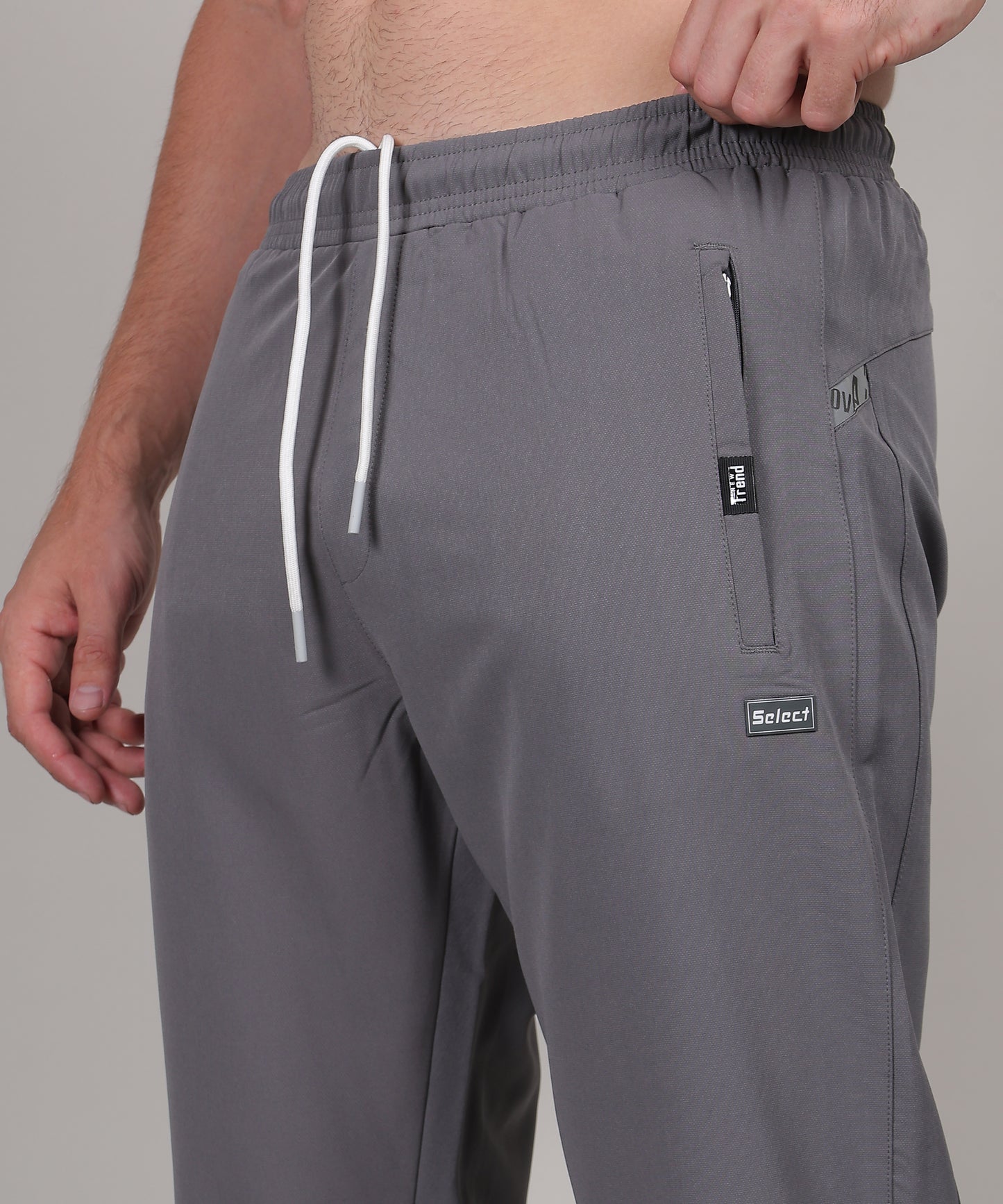 SELECT 9020 TERRY CARGO TRACK PANT GREY FOR MEN